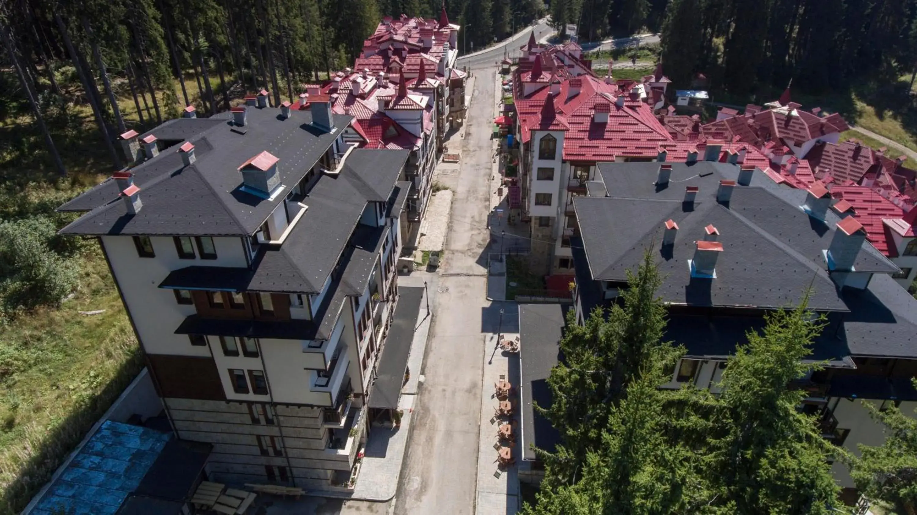 Bird's eye view in Green Life Family Apartments Pamporovo Bird's eye view in Green Life Family Apartments Pamporovo