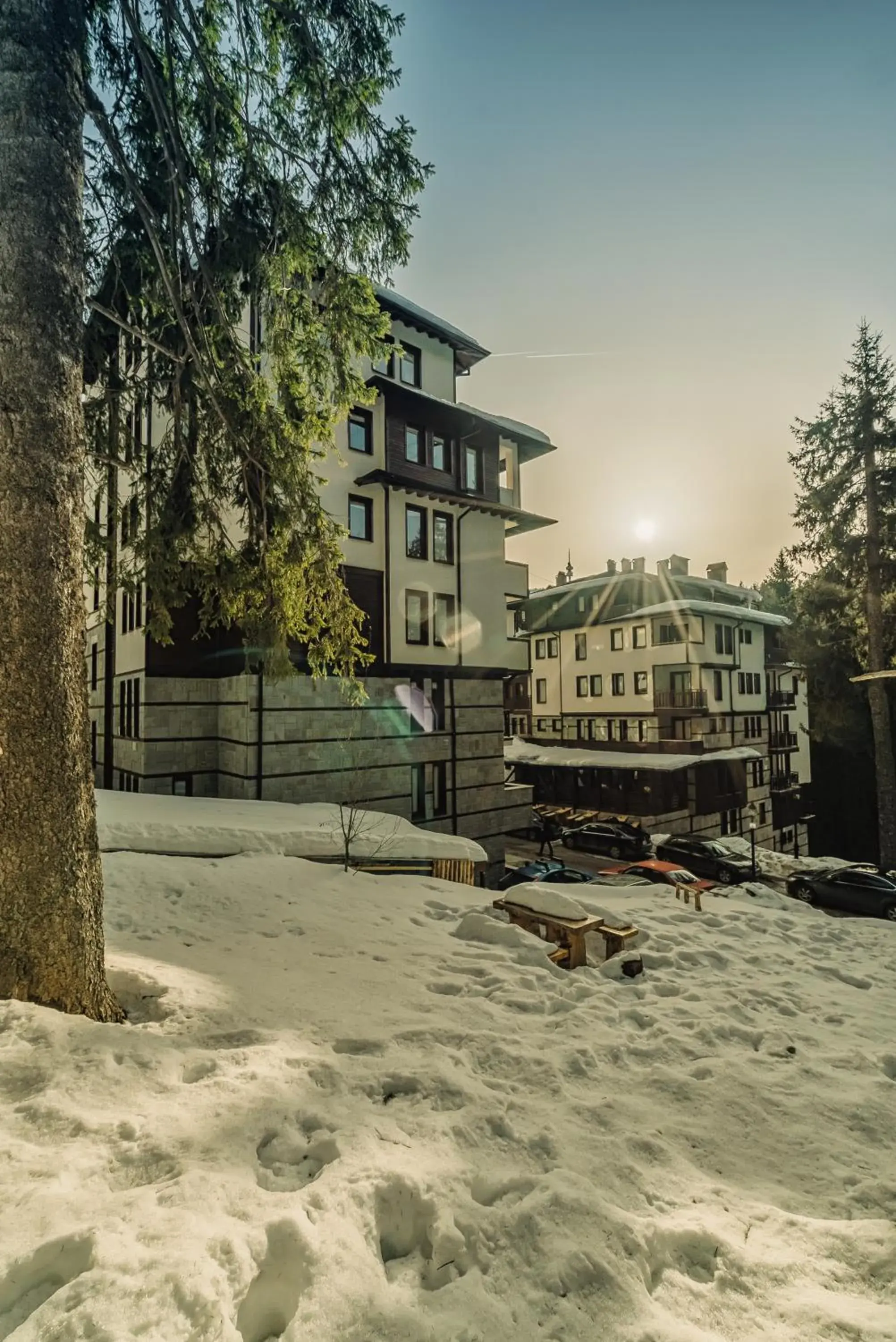 Property building in Green Life Family Apartments Pamporovo Property building in Green Life Family Apartments Pamporovo