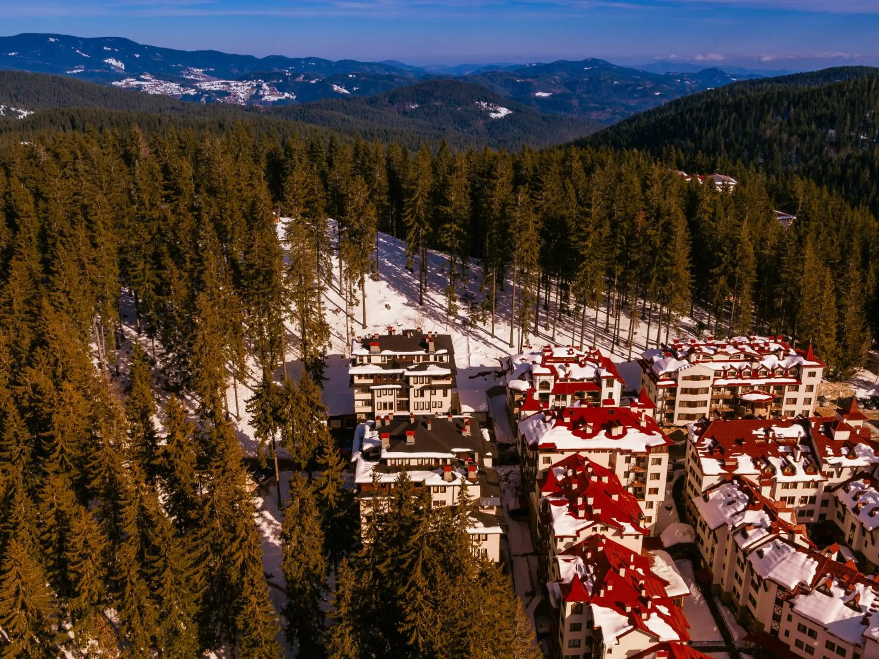Bird's eye view in Green Life Family Apartments Pamporovo Bird's eye view in Green Life Family Apartments Pamporovo