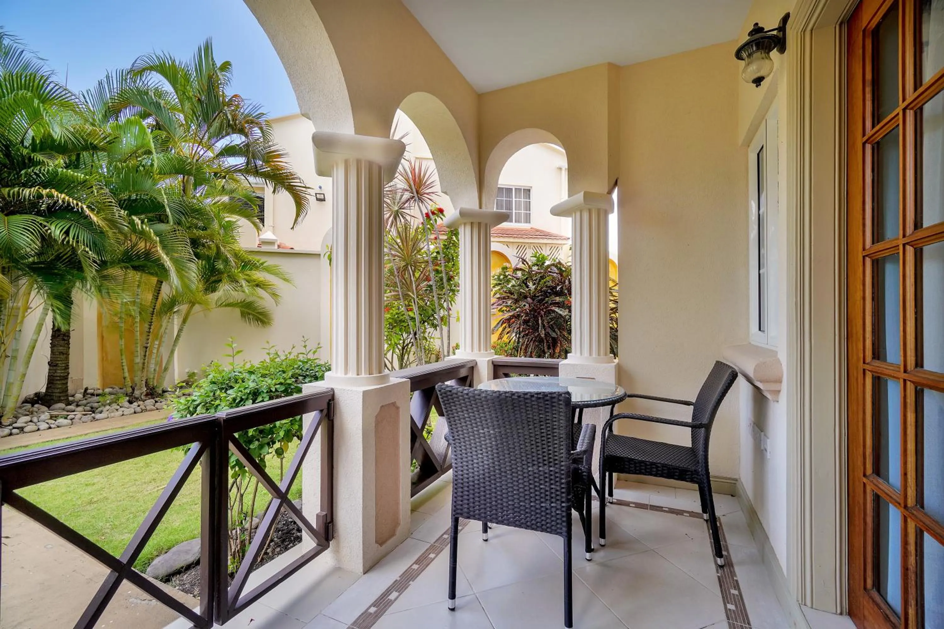 Patio in Mandela Court Suites Grenada