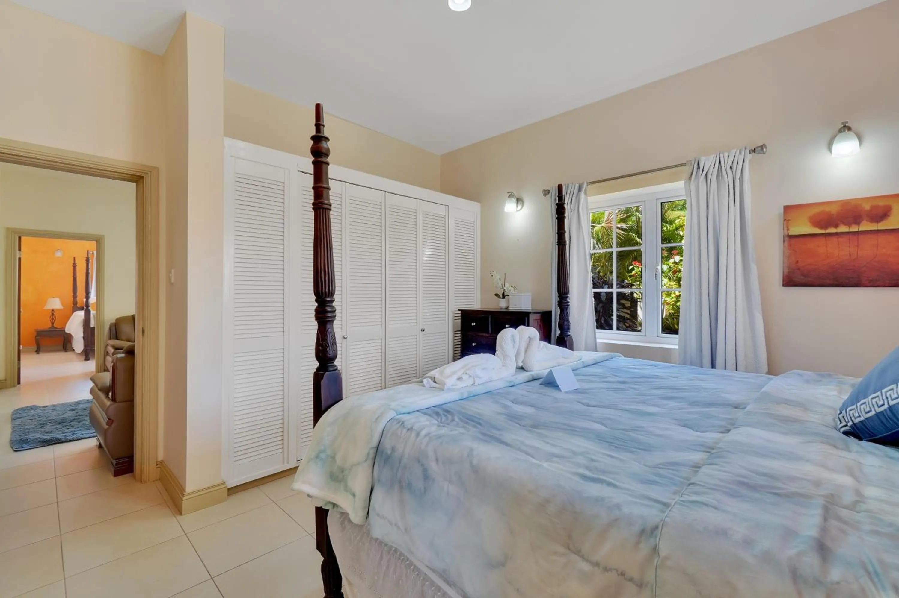 Bed in Mandela Court Suites Grenada