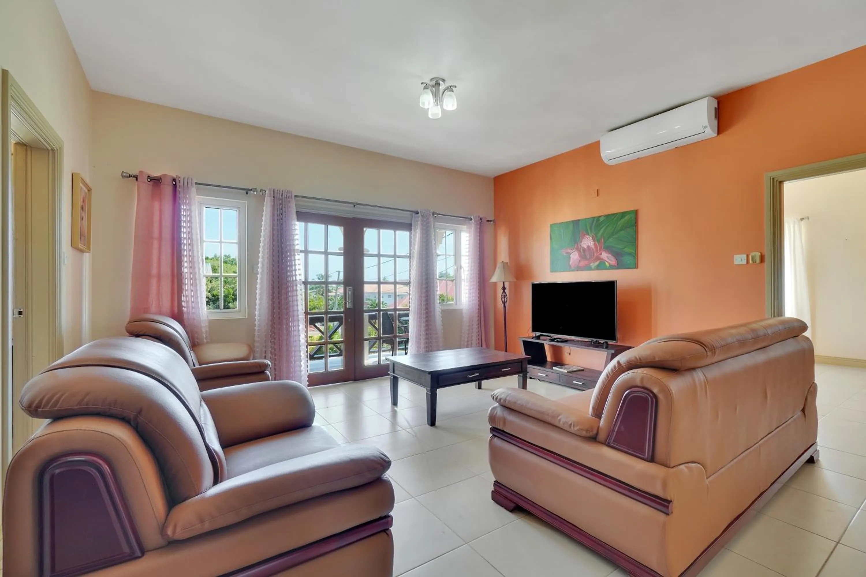 Living room in Mandela Court Suites Grenada