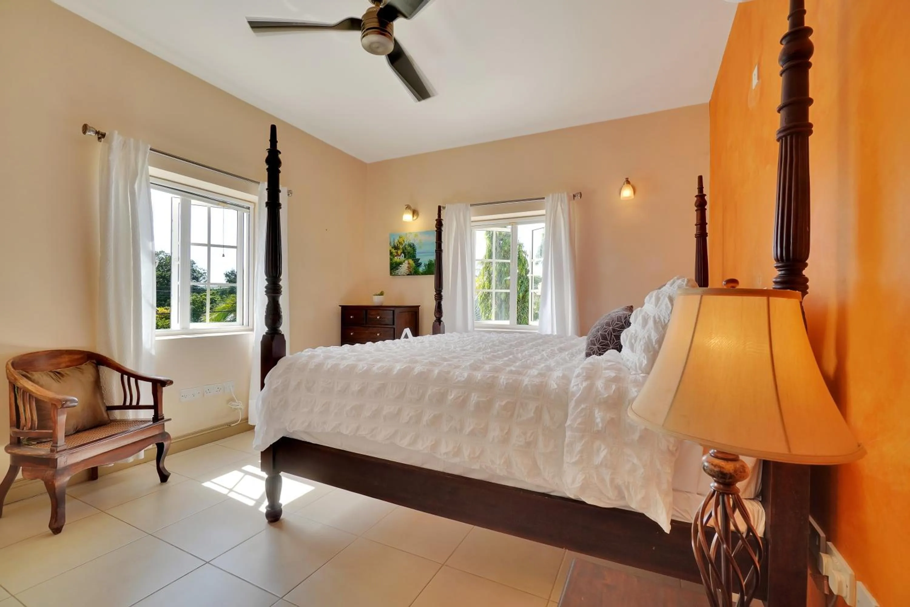 Bed in Mandela Court Suites Grenada