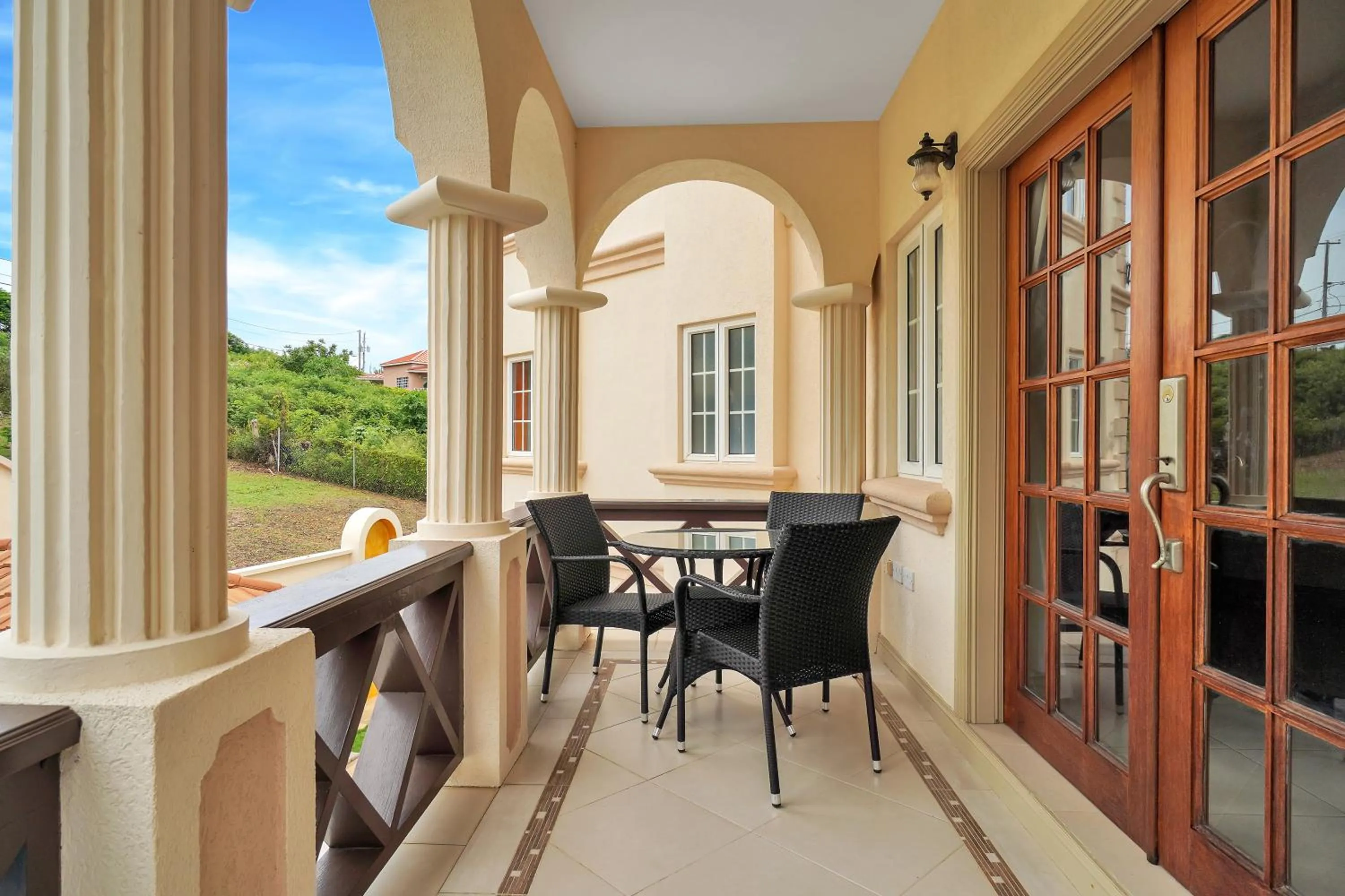 Patio in Mandela Court Suites Grenada