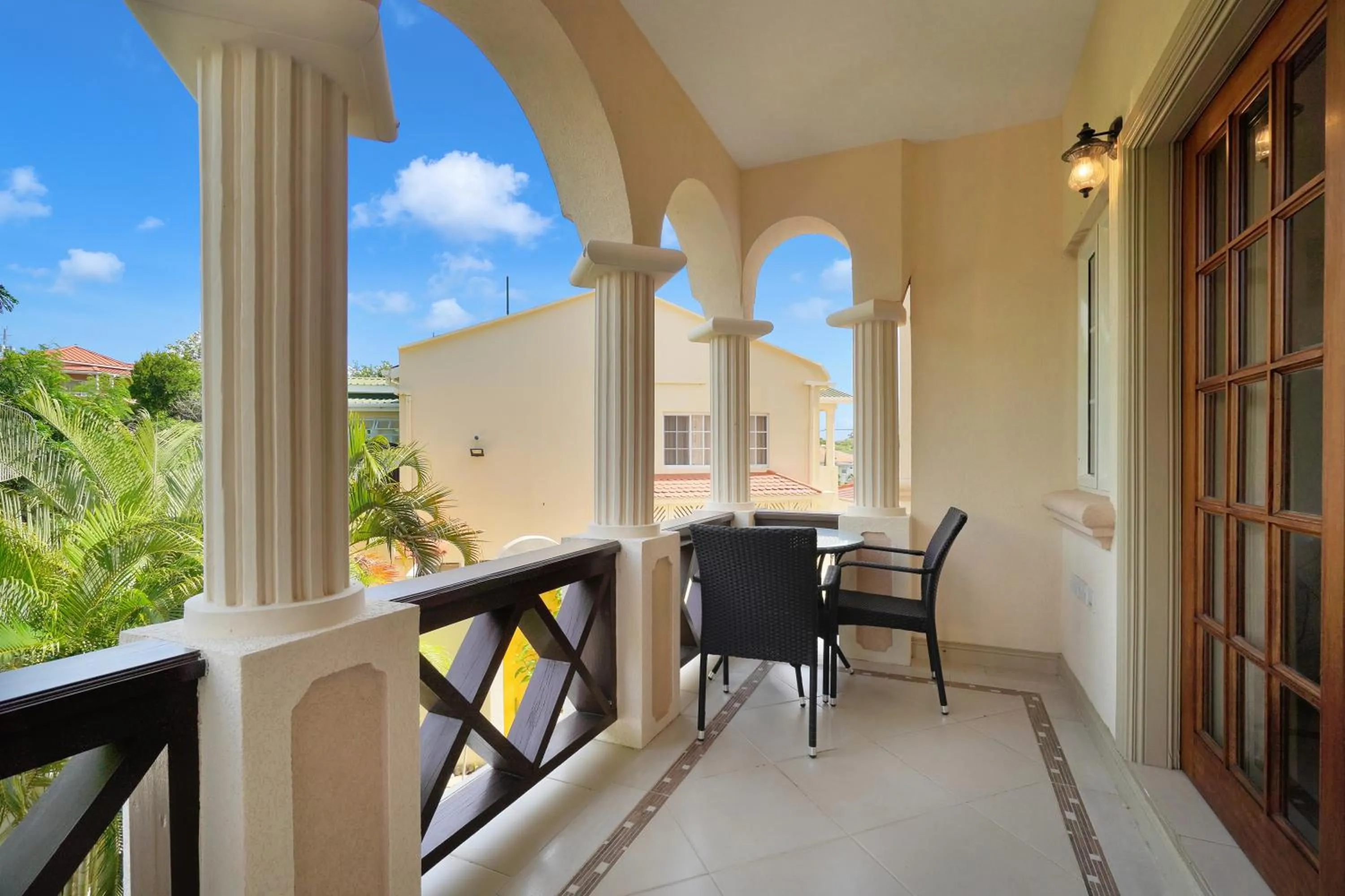 Patio in Mandela Court Suites Grenada