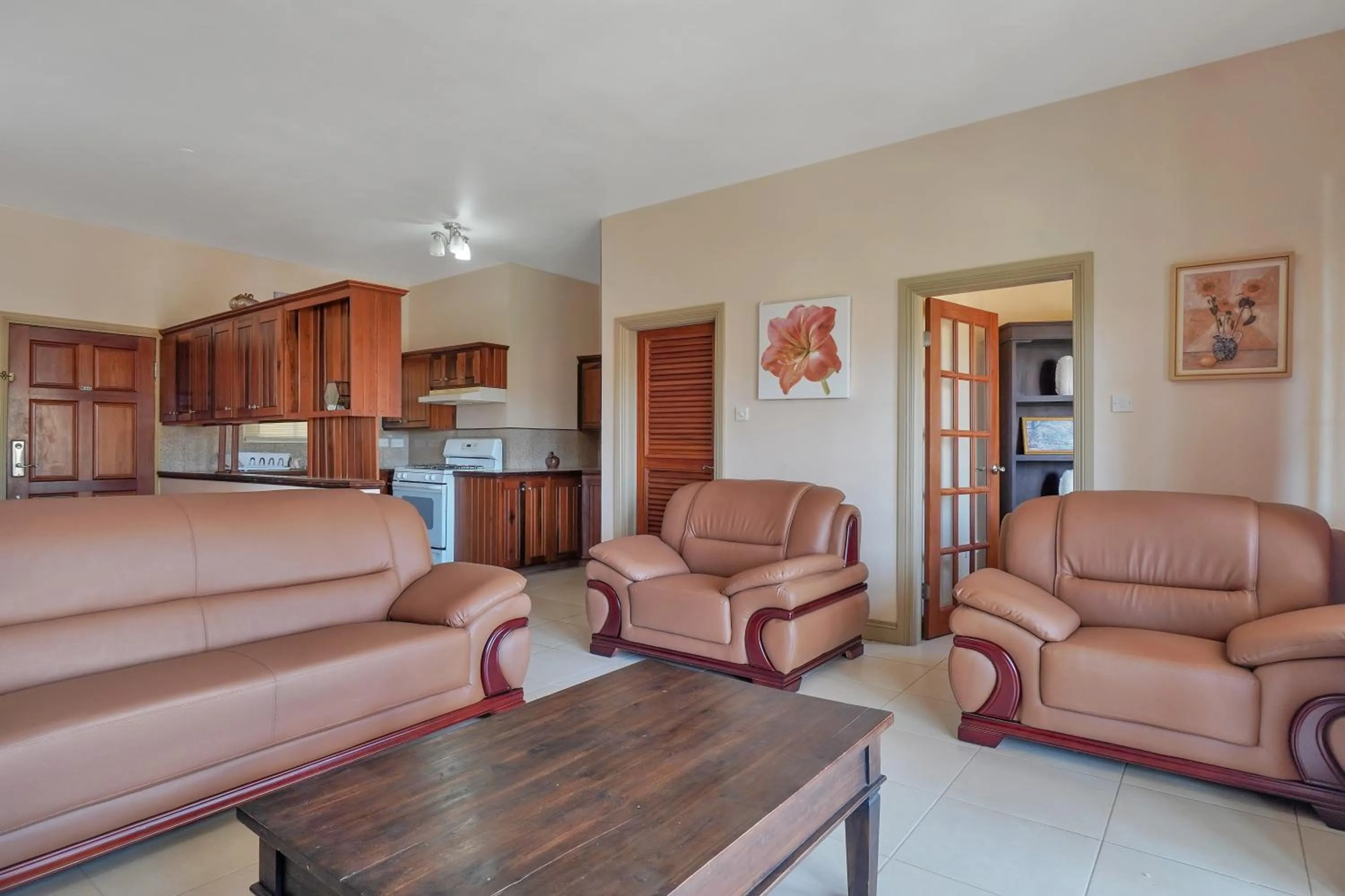Kitchen or kitchenette in Mandela Court Suites Grenada