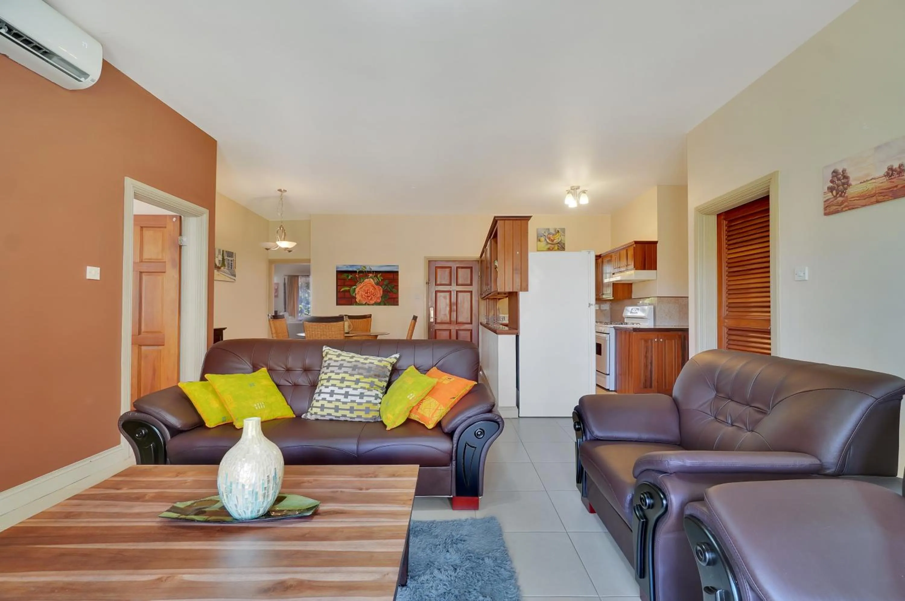Living room in Mandela Court Suites Grenada
