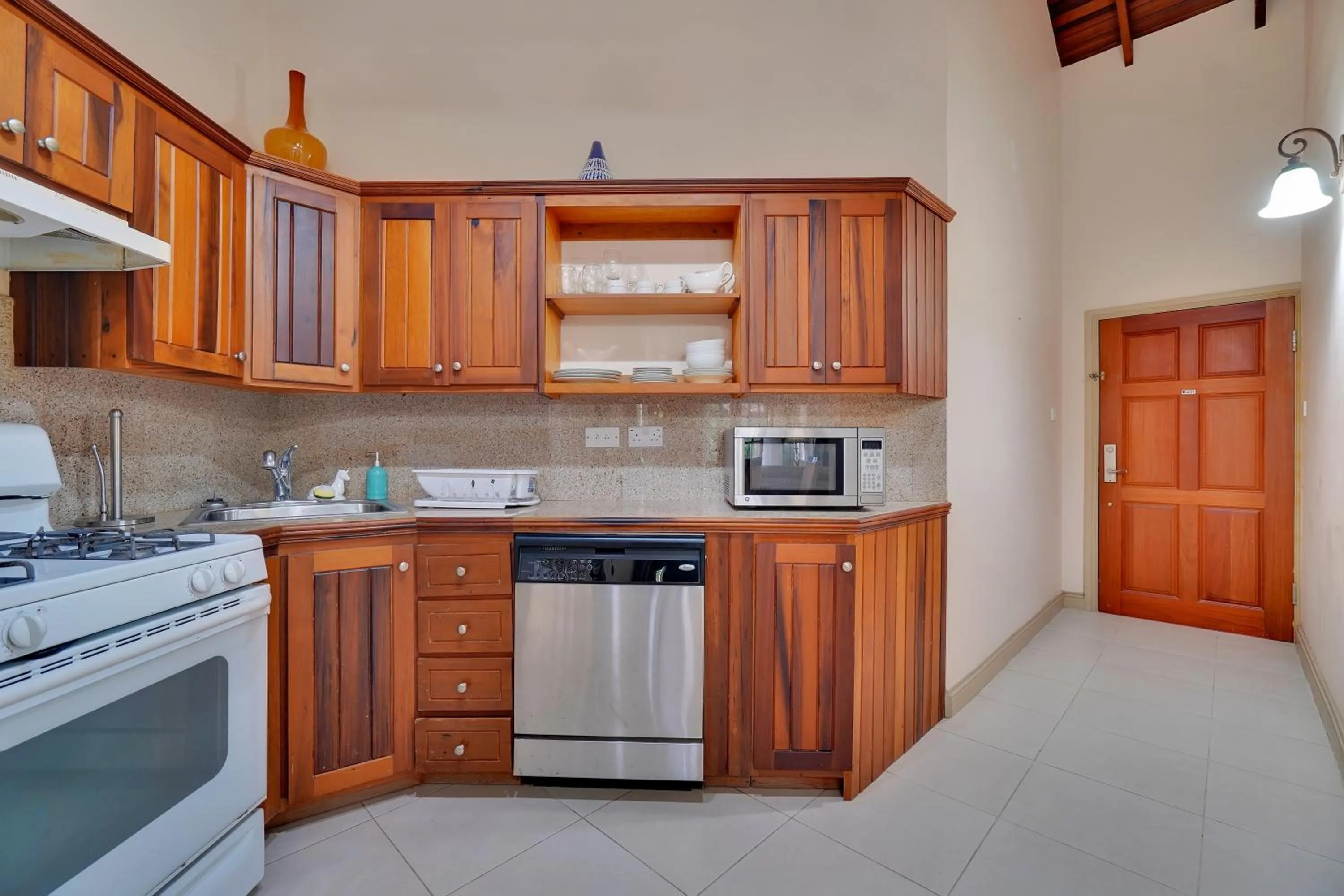 Kitchen or kitchenette in Mandela Court Suites Grenada