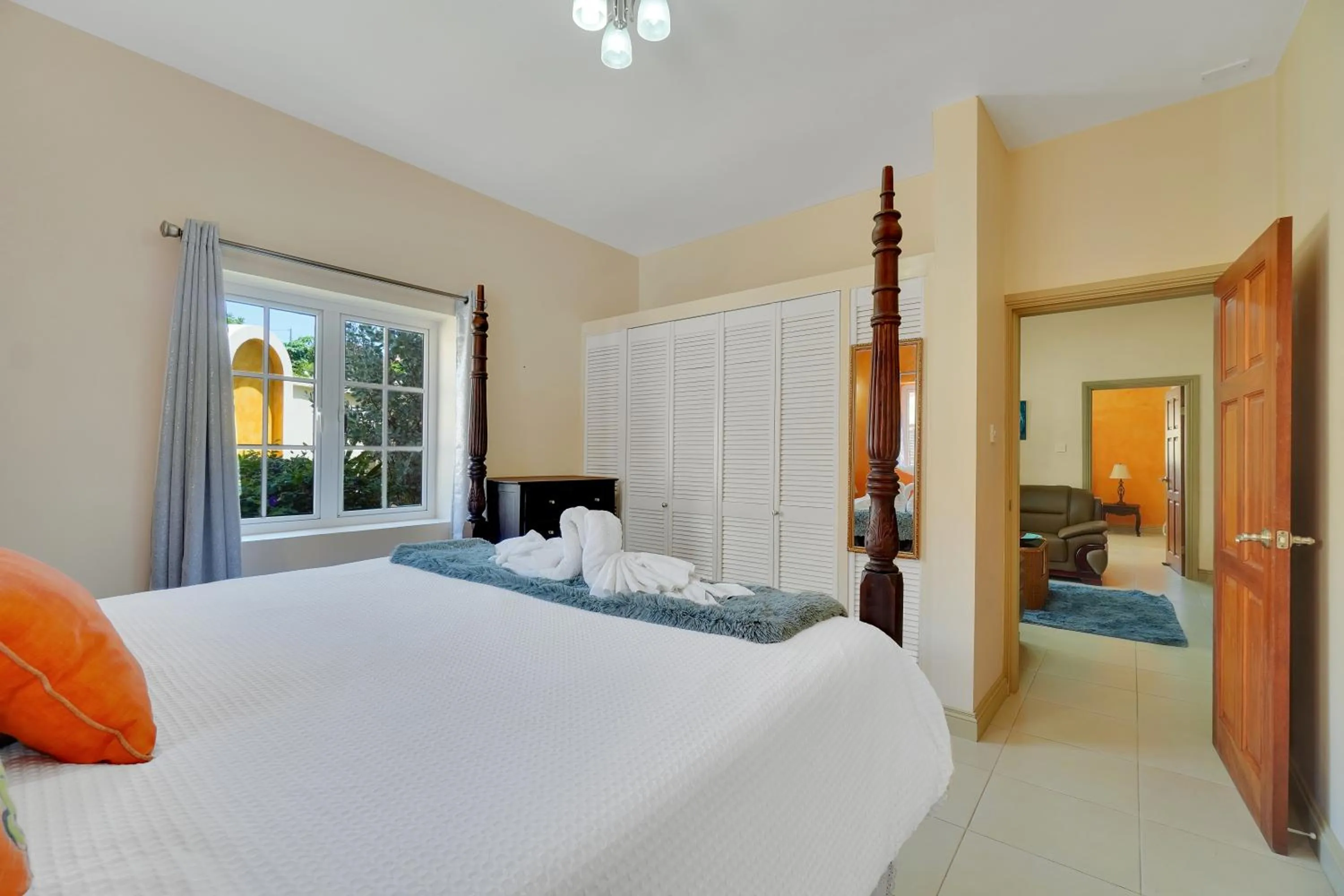 Bed in Mandela Court Suites Grenada