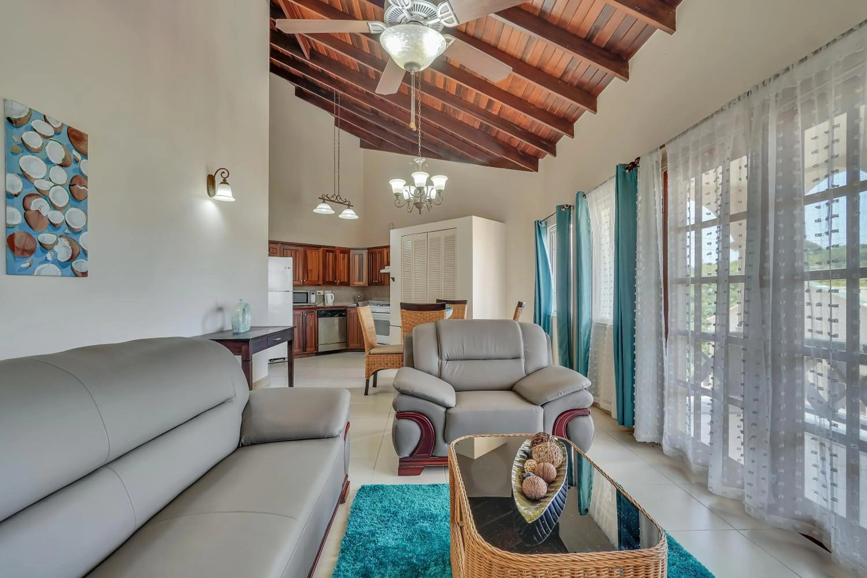 Kitchen or kitchenette in Mandela Court Suites Grenada