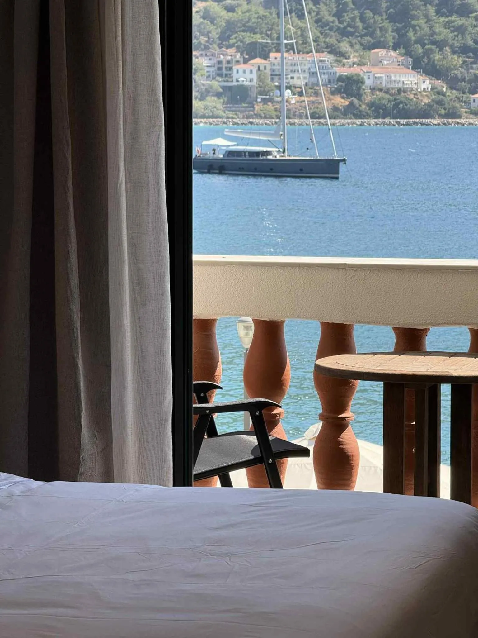 View (from property/room), Bed in Aeolis Hotel