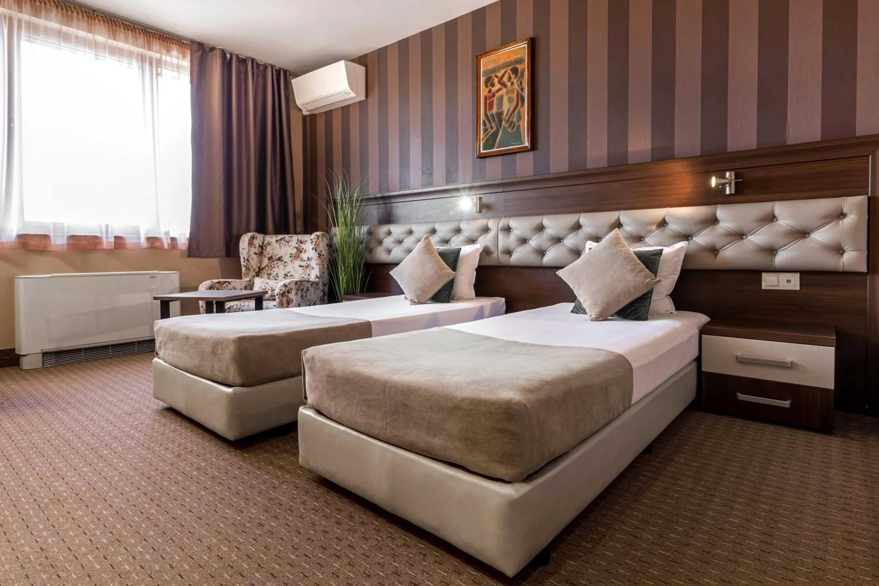 Bedroom, Bed in Business Hotel Plovdiv - Central Location