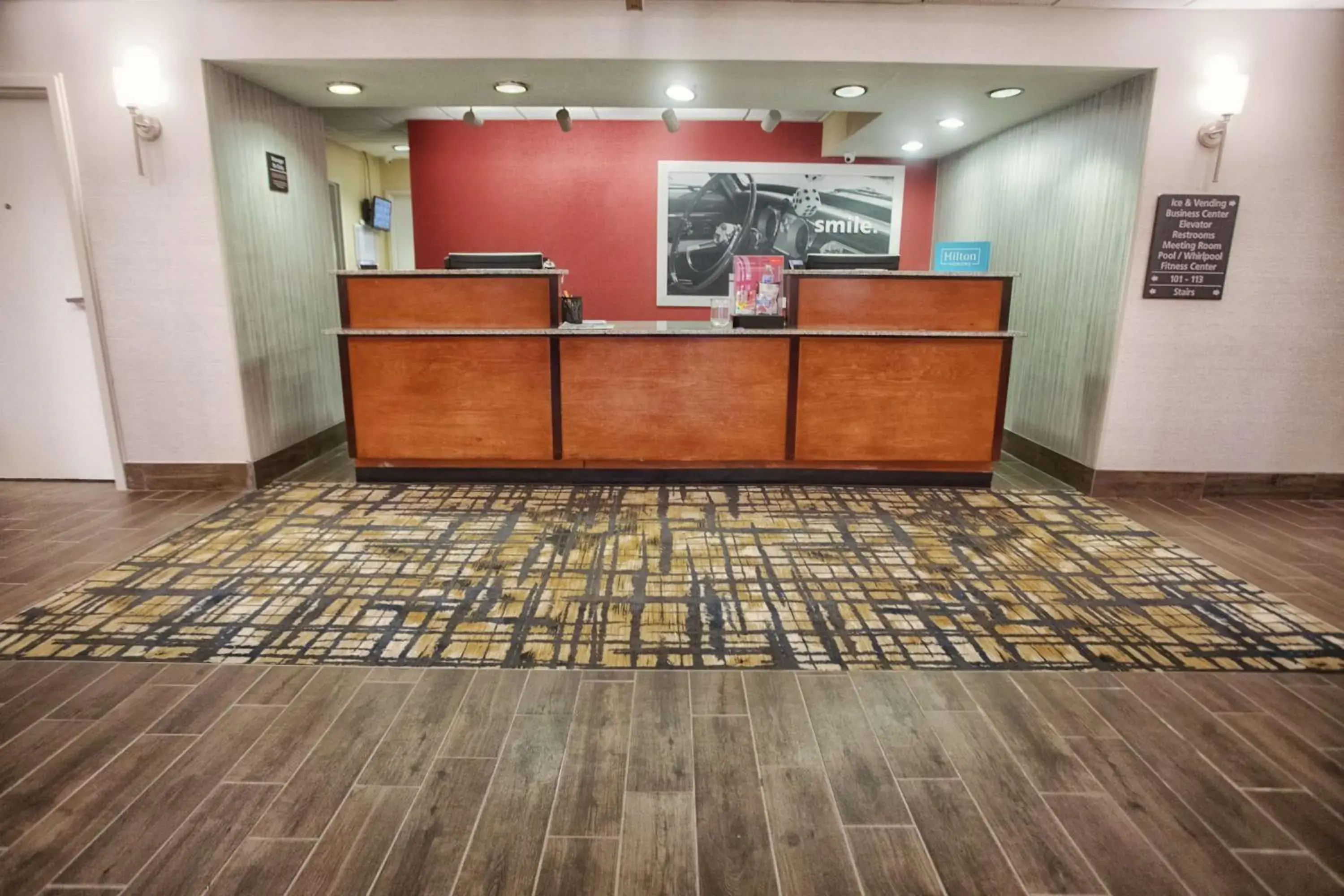 Lobby or reception in Hampton Inn Marion Lobby or reception in Hampton Inn Marion