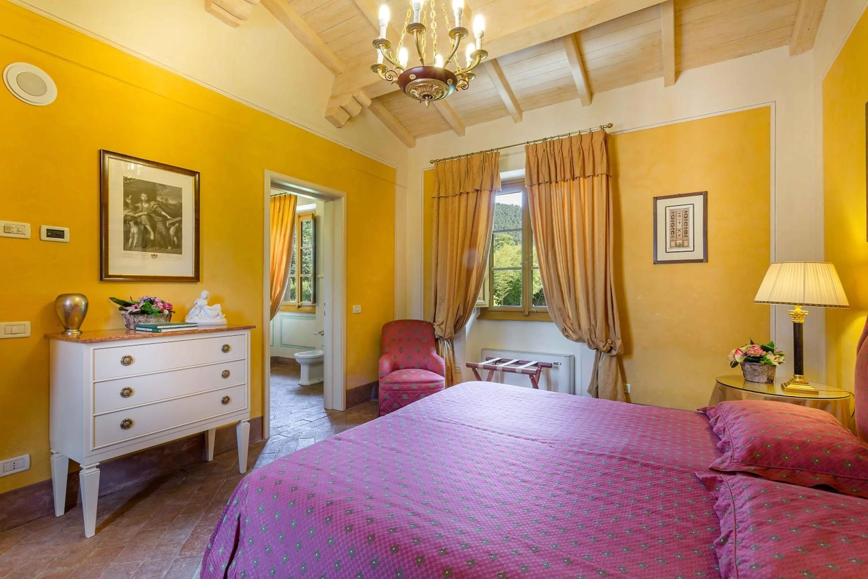 Bedroom in Coselli 's Collection. Luxury Villas Rental