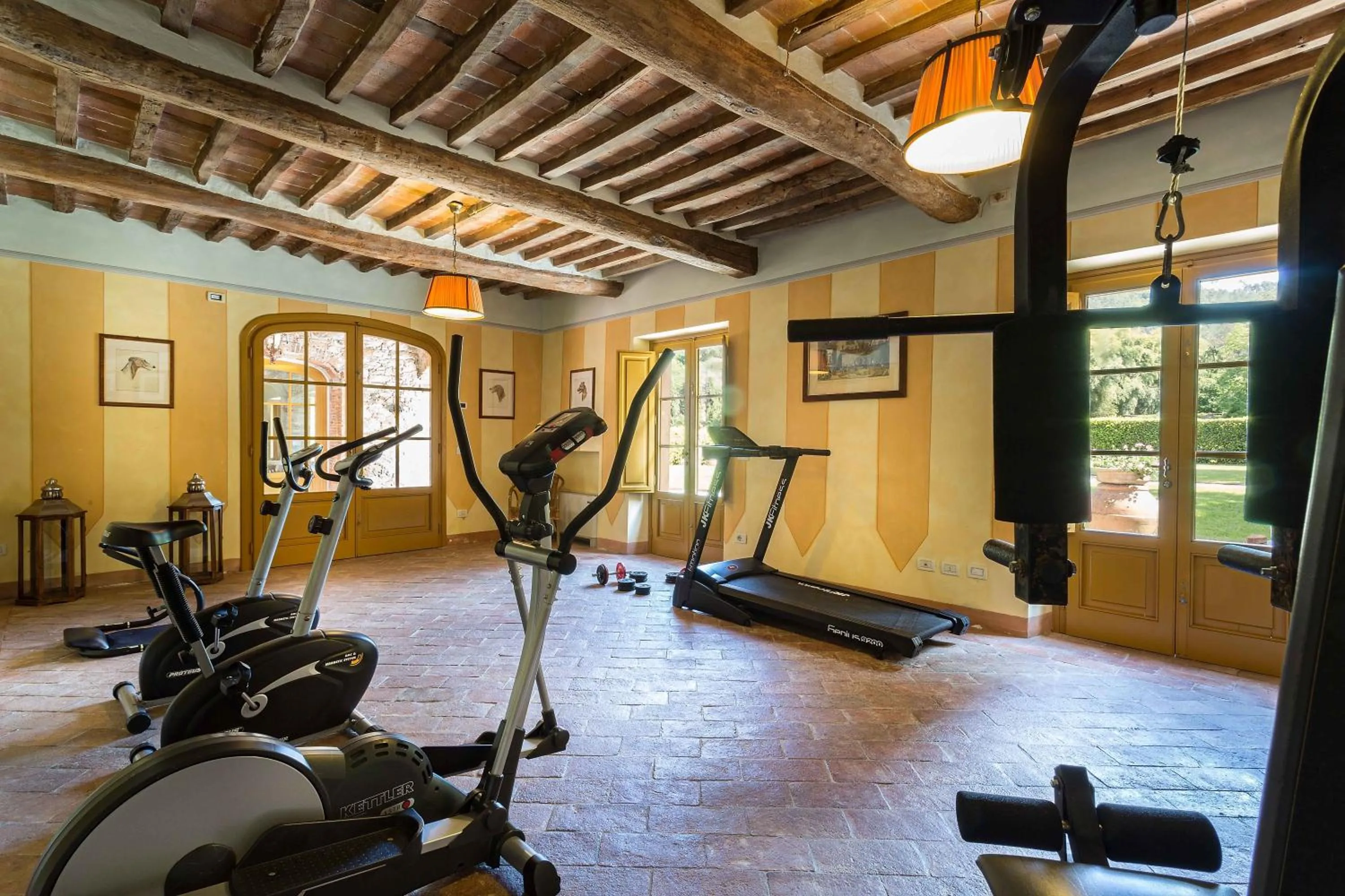 Fitness centre/facilities in Coselli 's Collection. Luxury Villas Rental