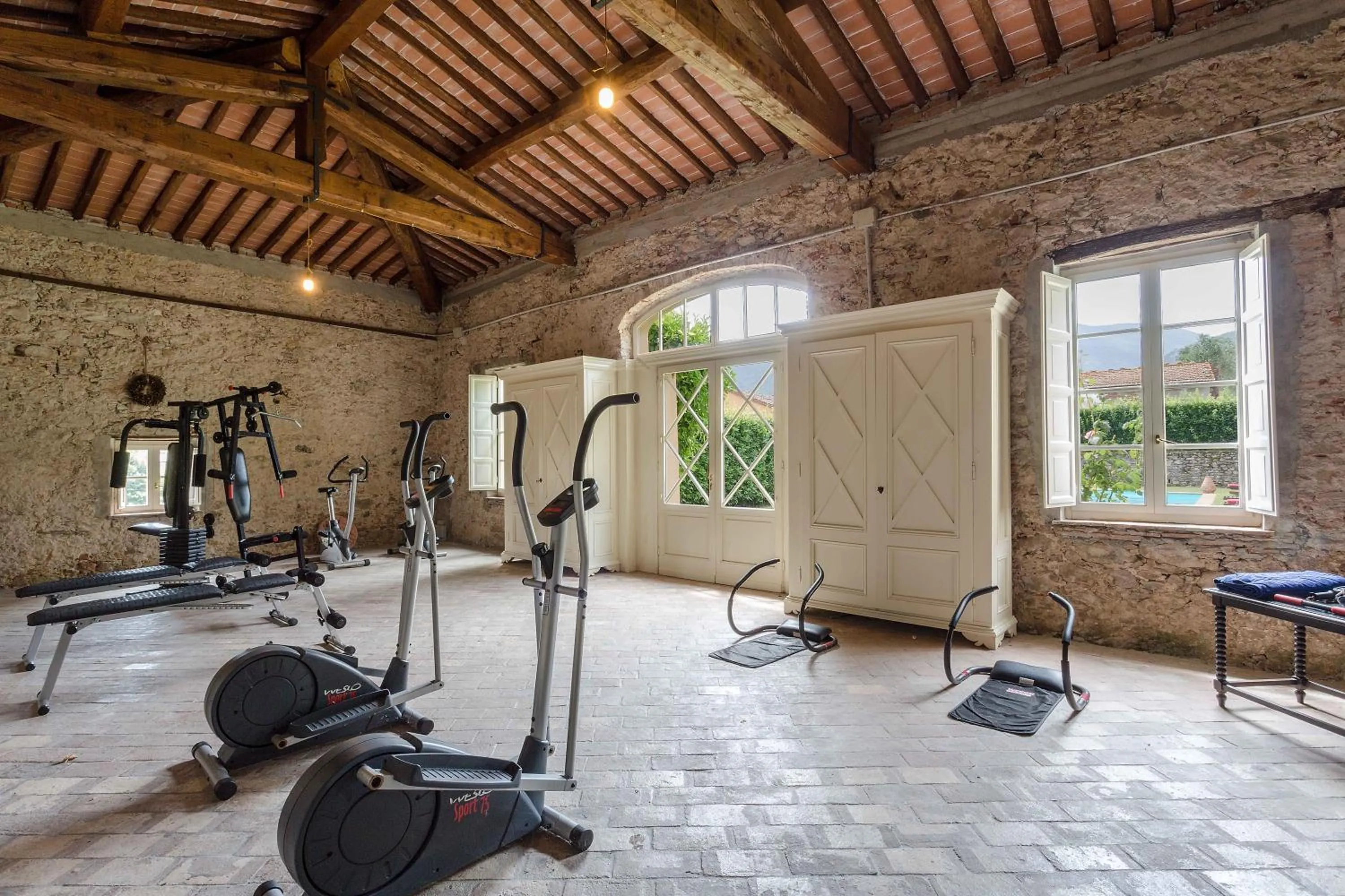 Fitness centre/facilities in Coselli's luxury Villas