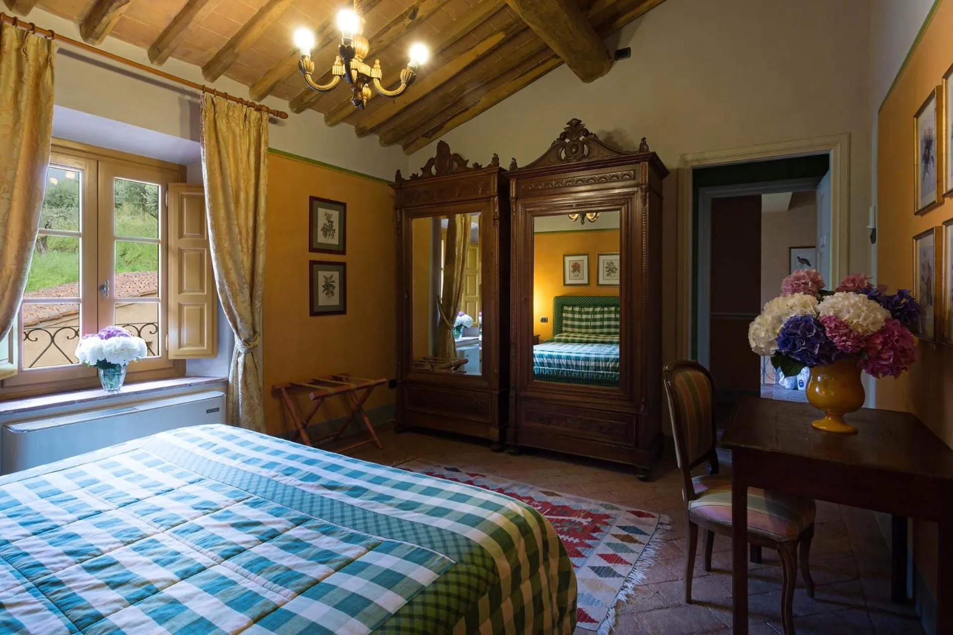 Bed in Coselli's luxury Villas