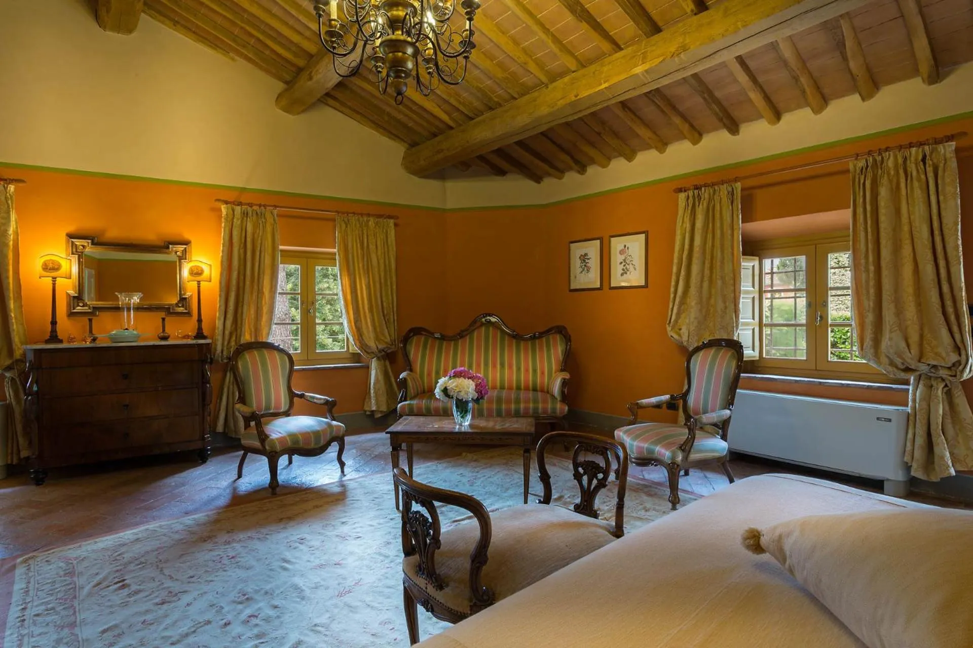 Bed in Coselli's luxury Villas