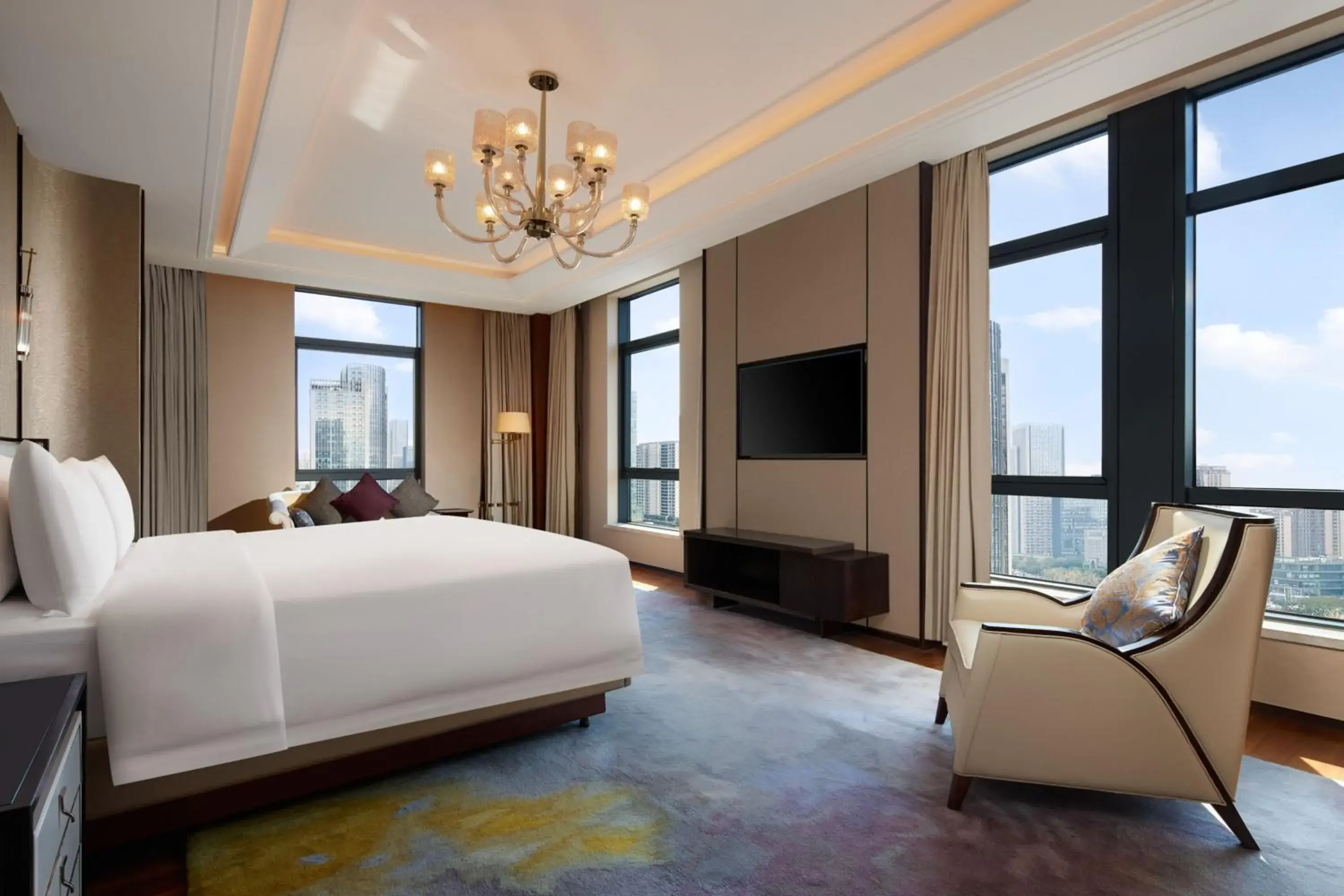 Bedroom, Bed in Grand New Century Hotel, Hangzhou Boao, A Tribute Portfolio Hotel Bedroom, Bed in Grand New Century Hotel, Hangzhou Boao, A Tribute Portfolio Hotel
