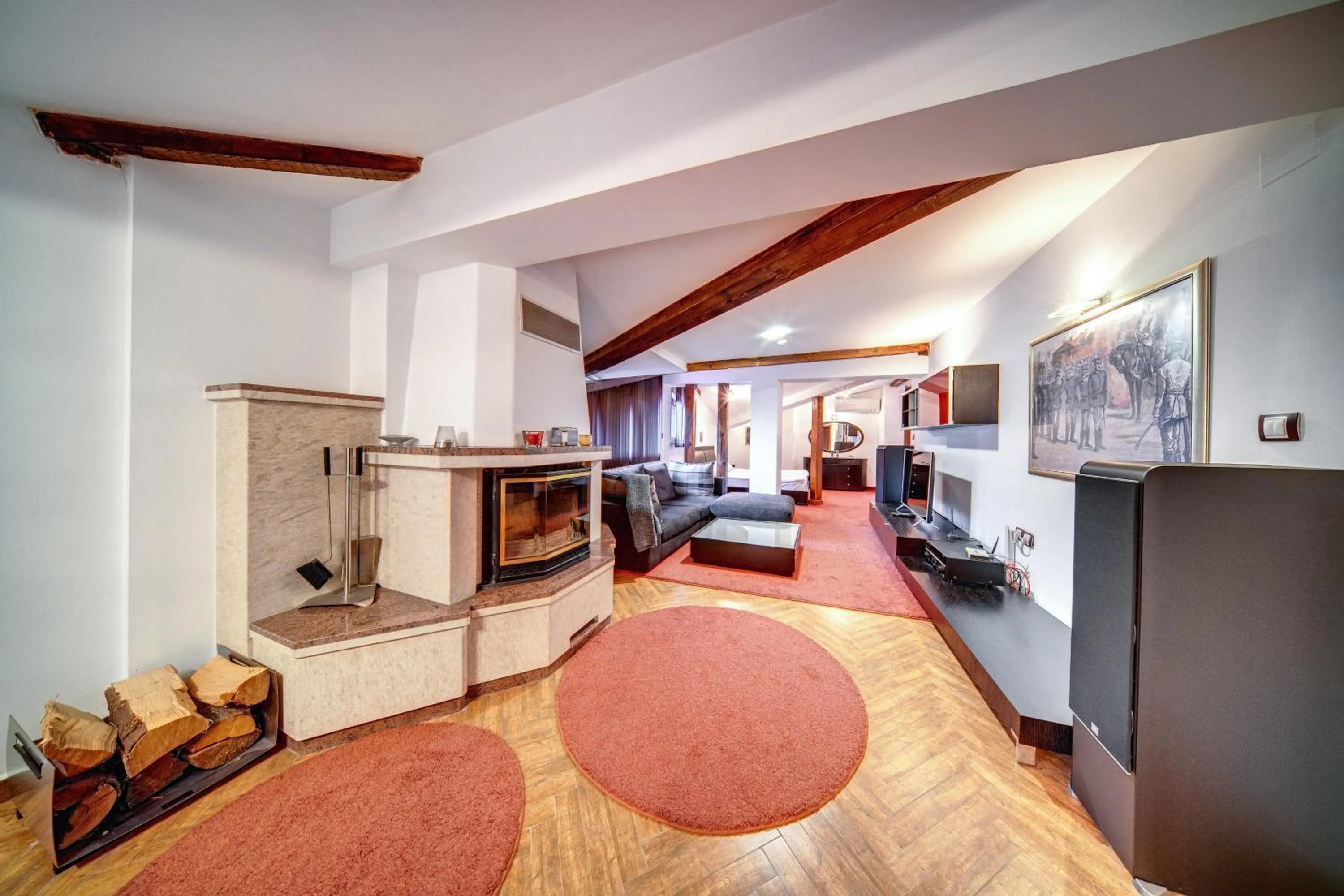 Photo of the whole room, Bed in The Castle Complex