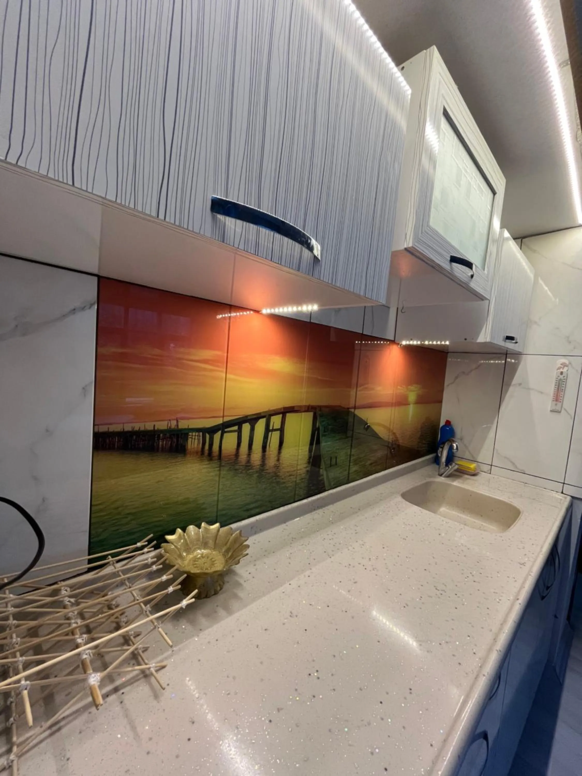 Kitchen or kitchenette in Erkal Pension