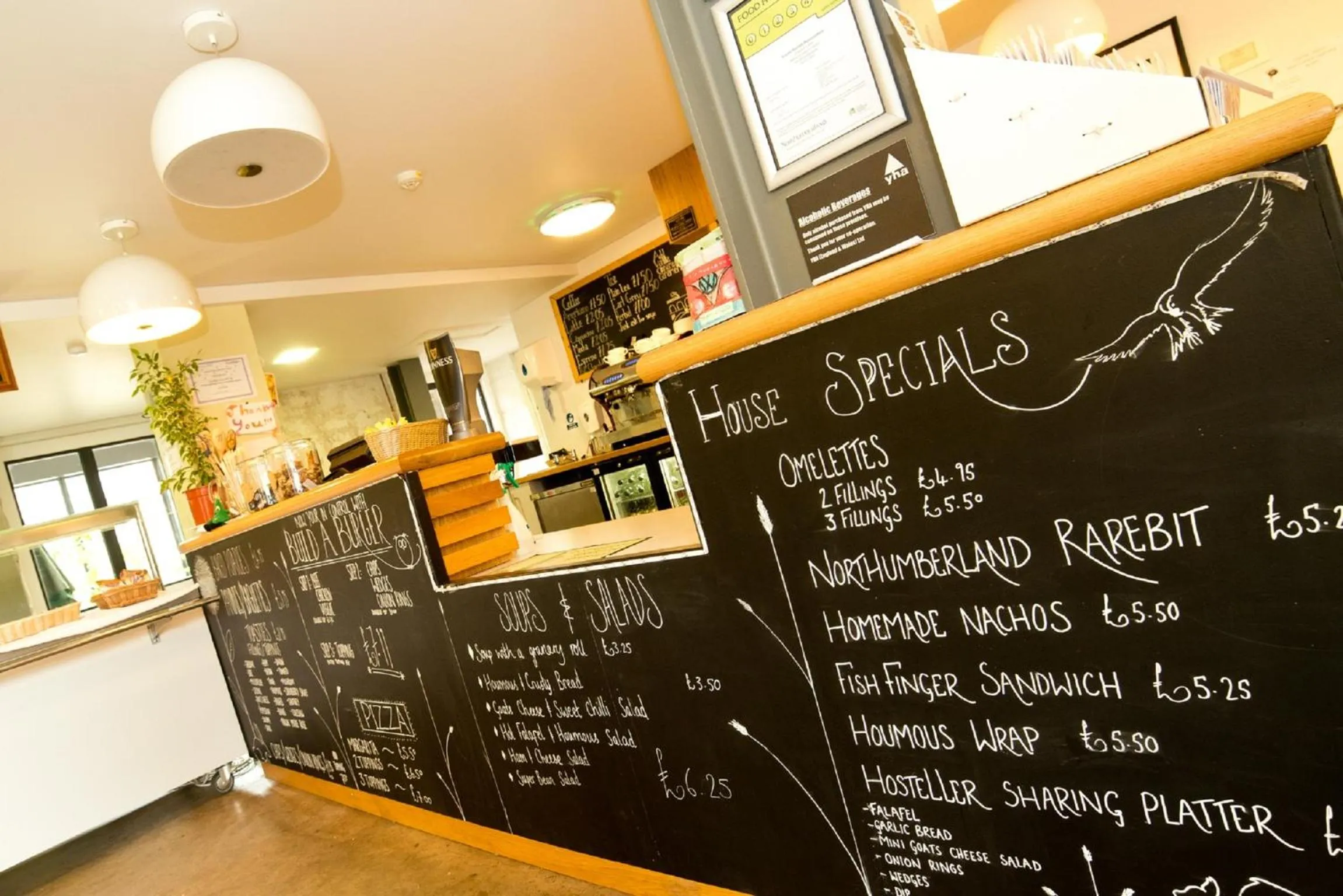Lobby or reception in YHA Berwick