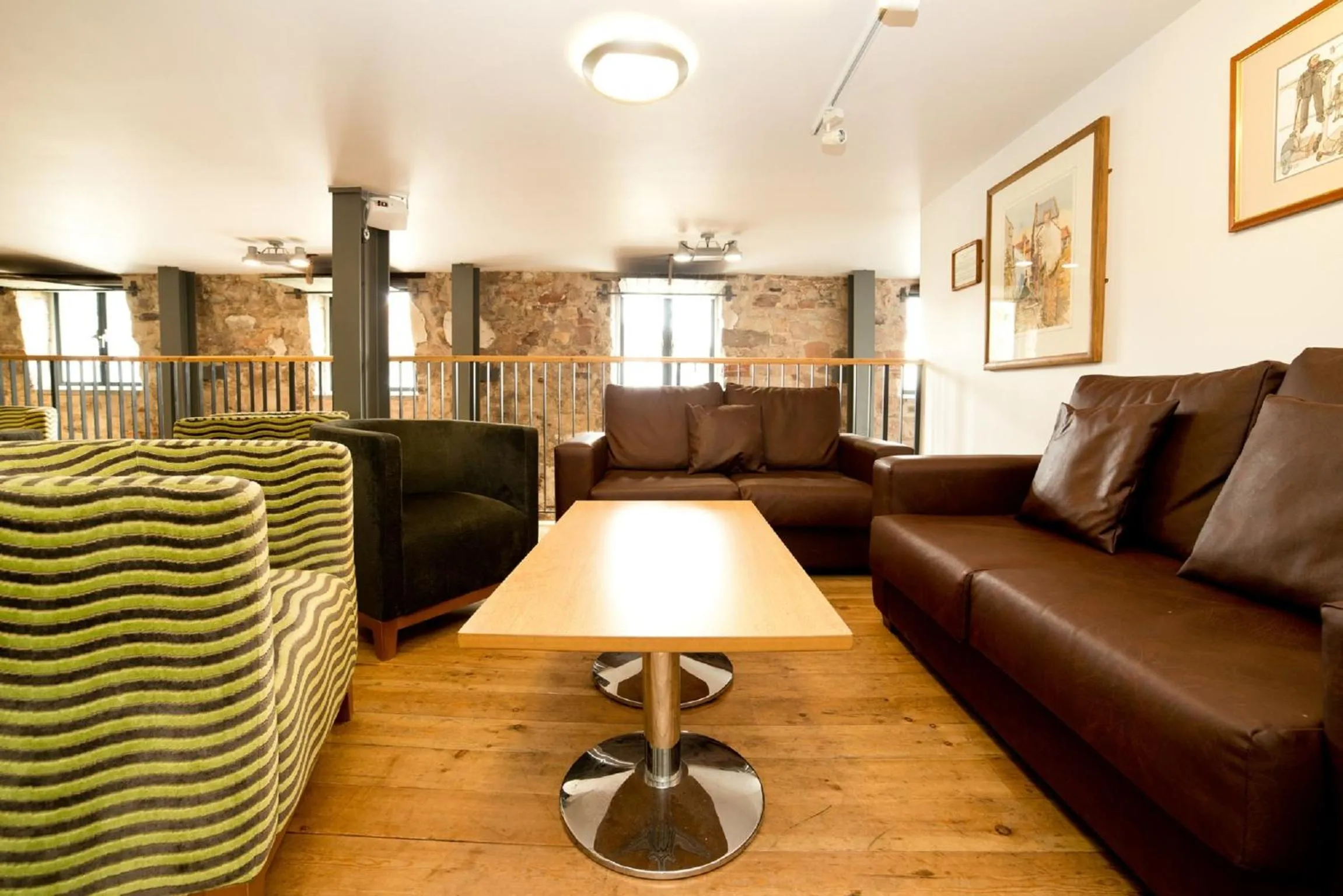 Seating area in YHA Berwick