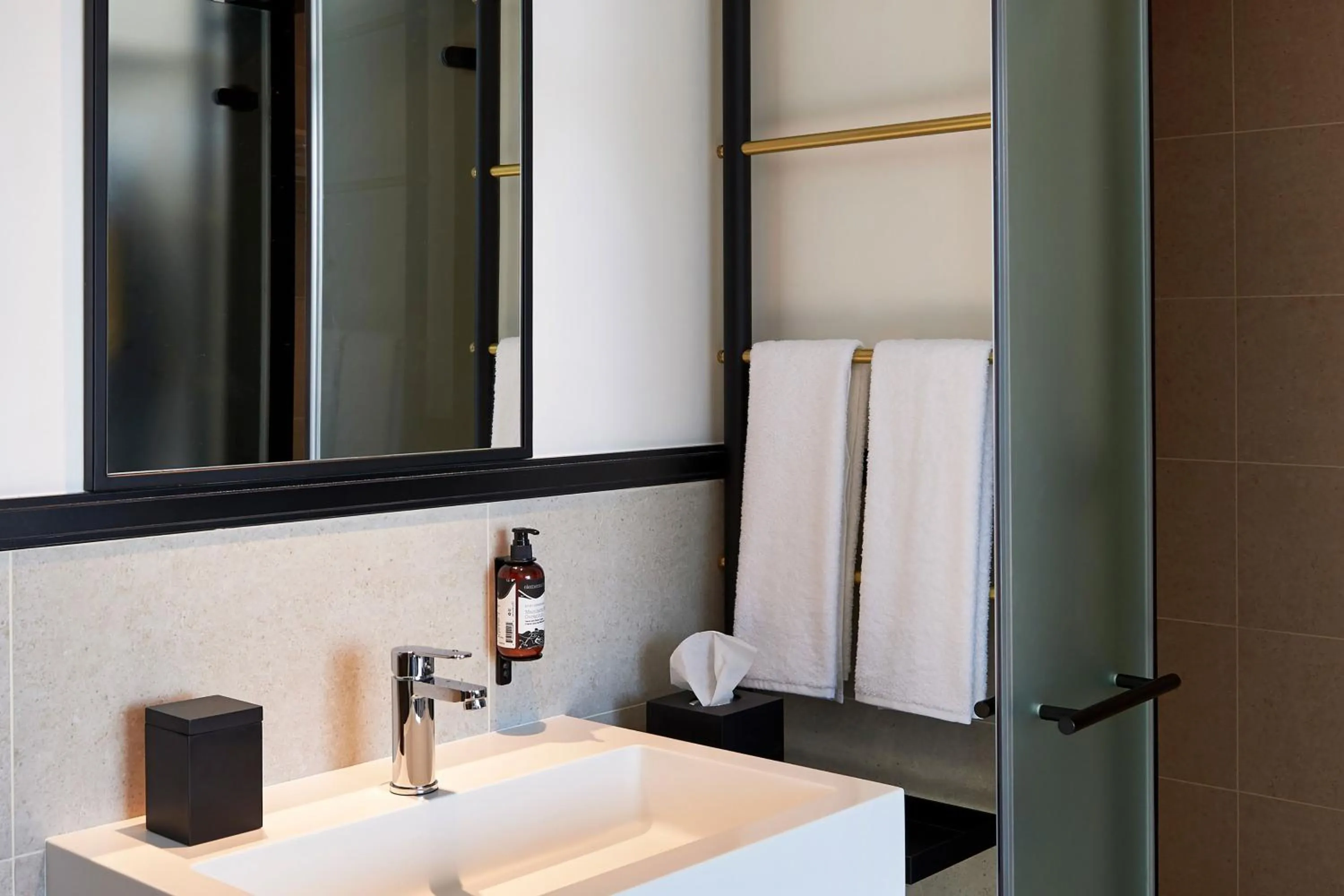 Bathroom in FORM Hotel Al Jaddaf, Dubai, a Member of Design Hotels