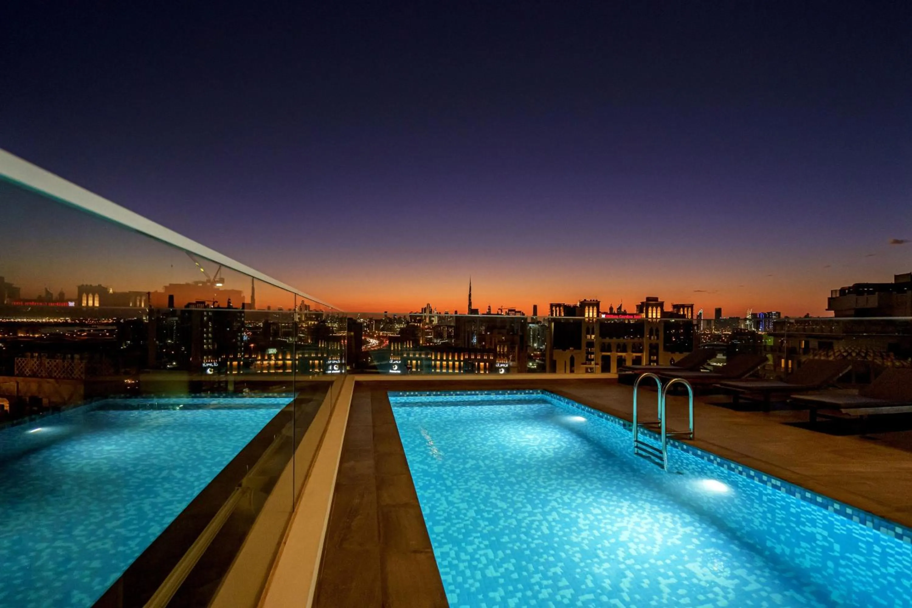 Swimming pool in FORM Hotel Al Jaddaf, Dubai, a Member of Design Hotels