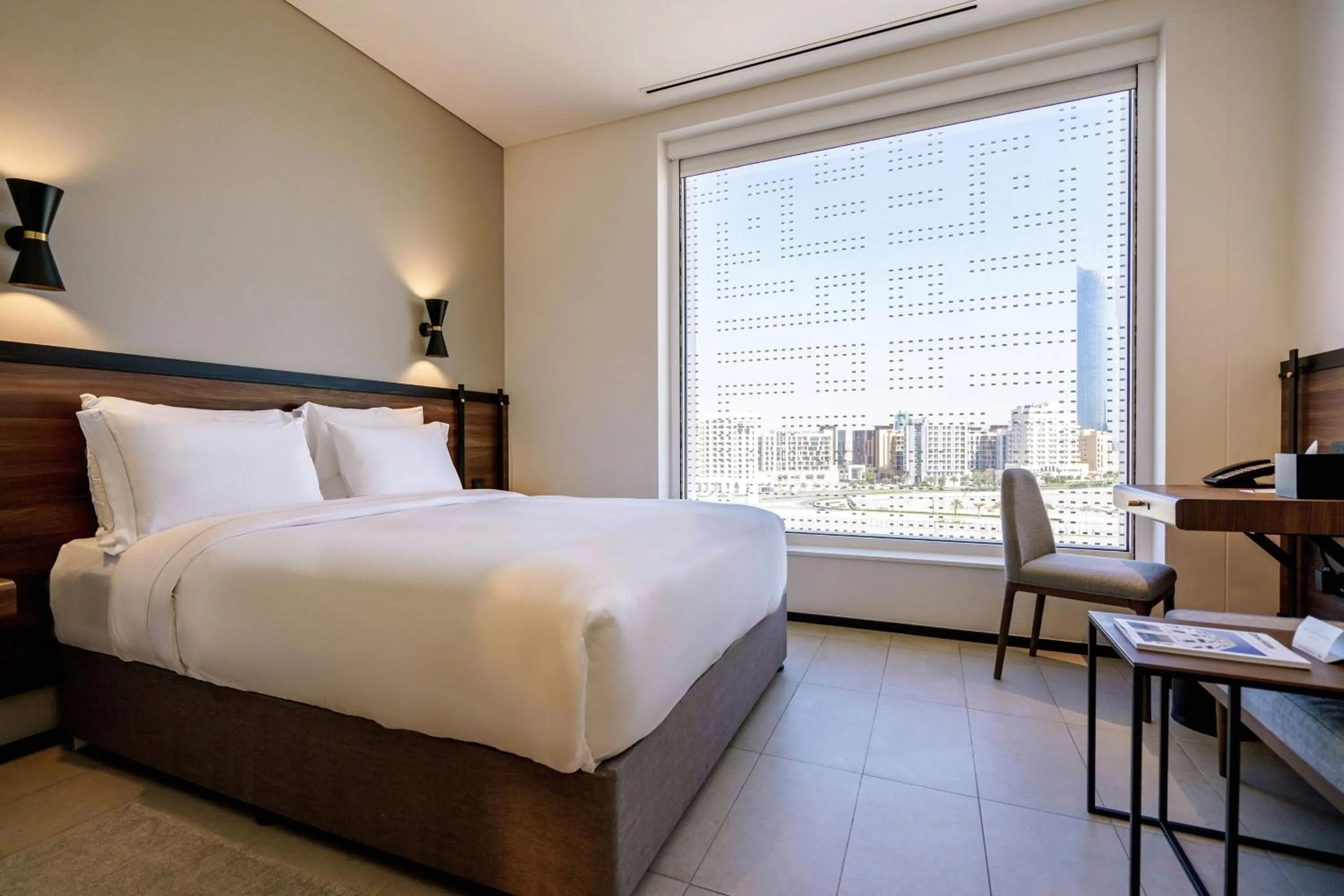 Bedroom, Bed in FORM Hotel Al Jaddaf, Dubai, a Member of Design Hotels