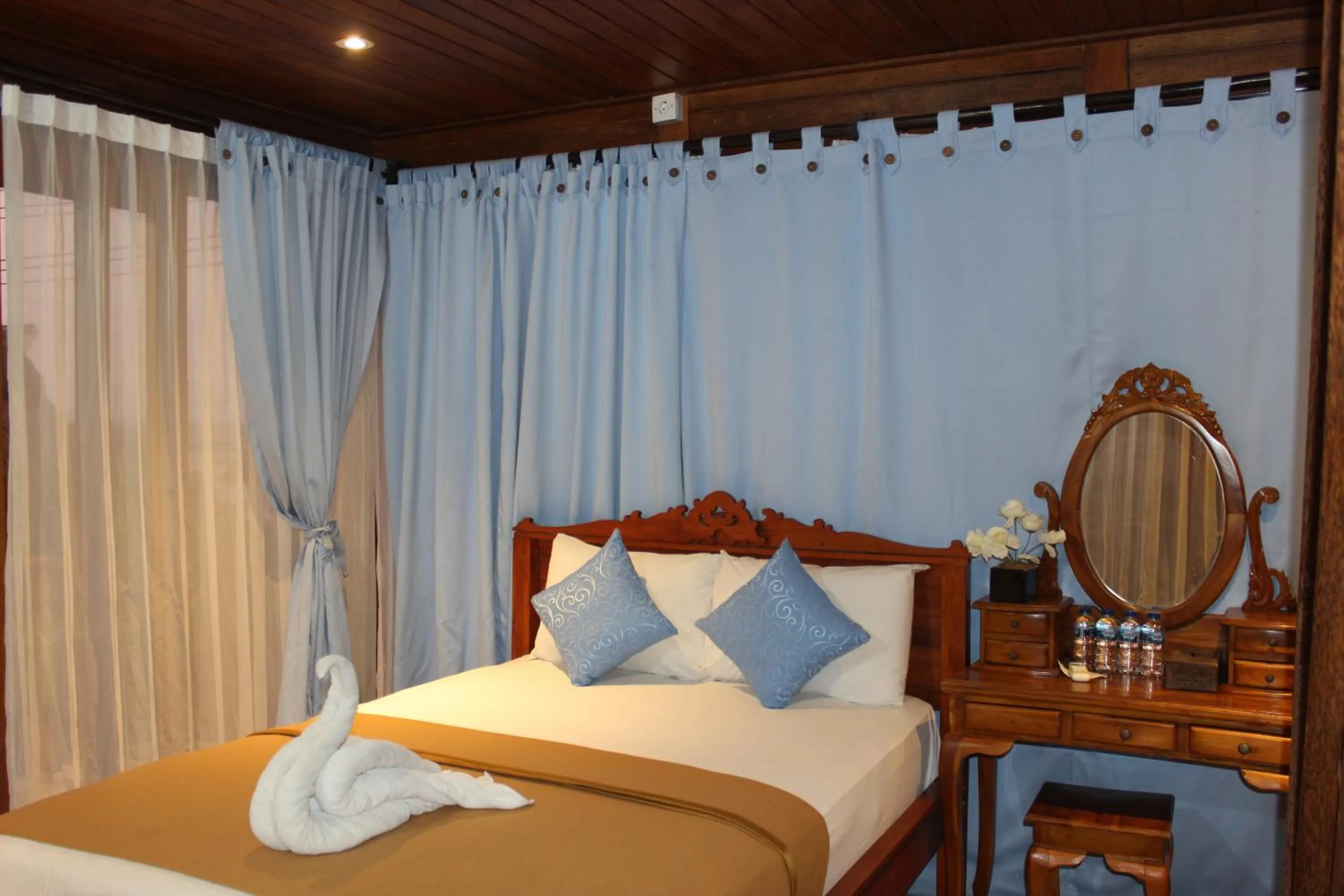 Bed in Boga Segara Villa And Resto