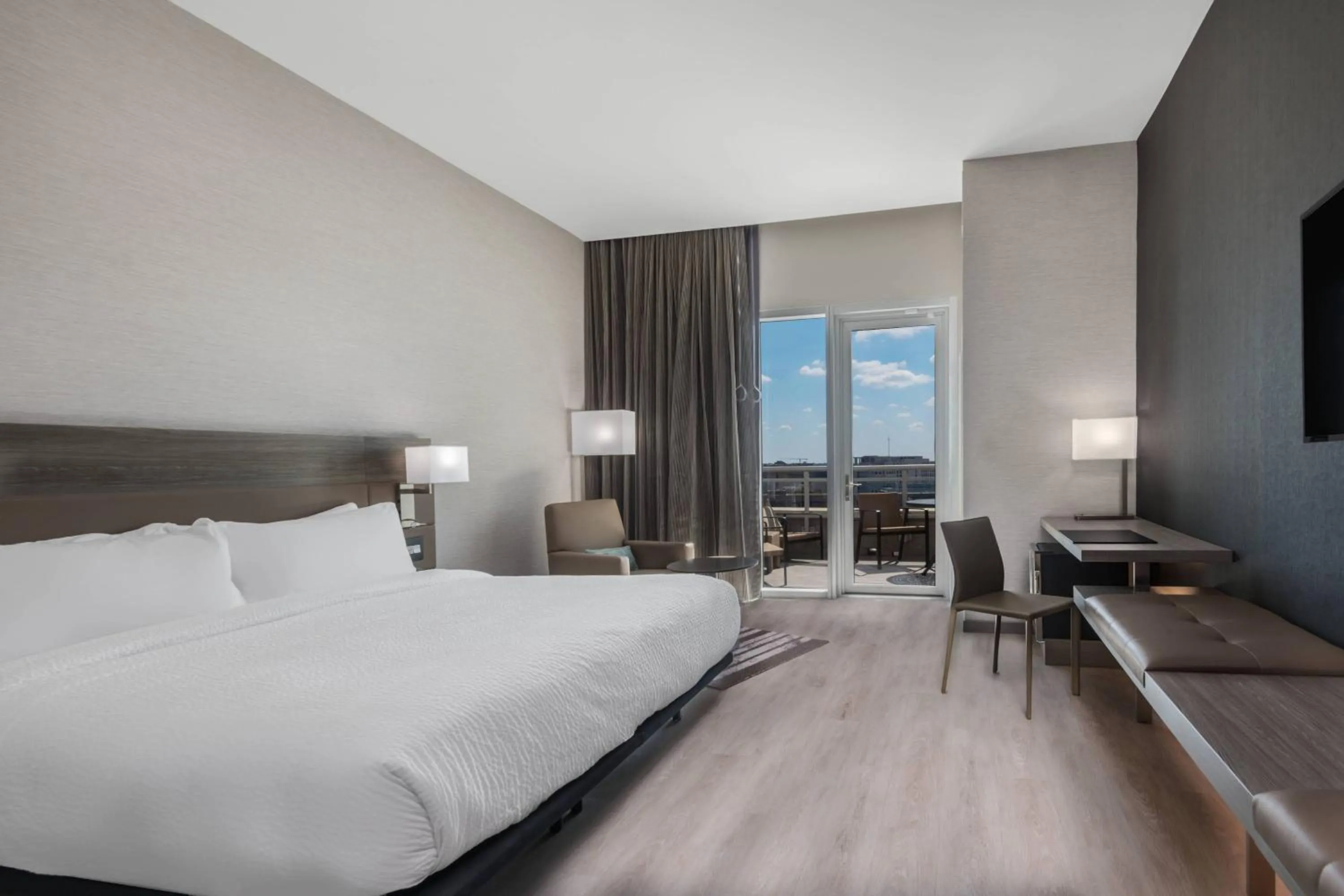 Photo of the whole room, Bed in AC Hotel by Marriott Charlotte City Center