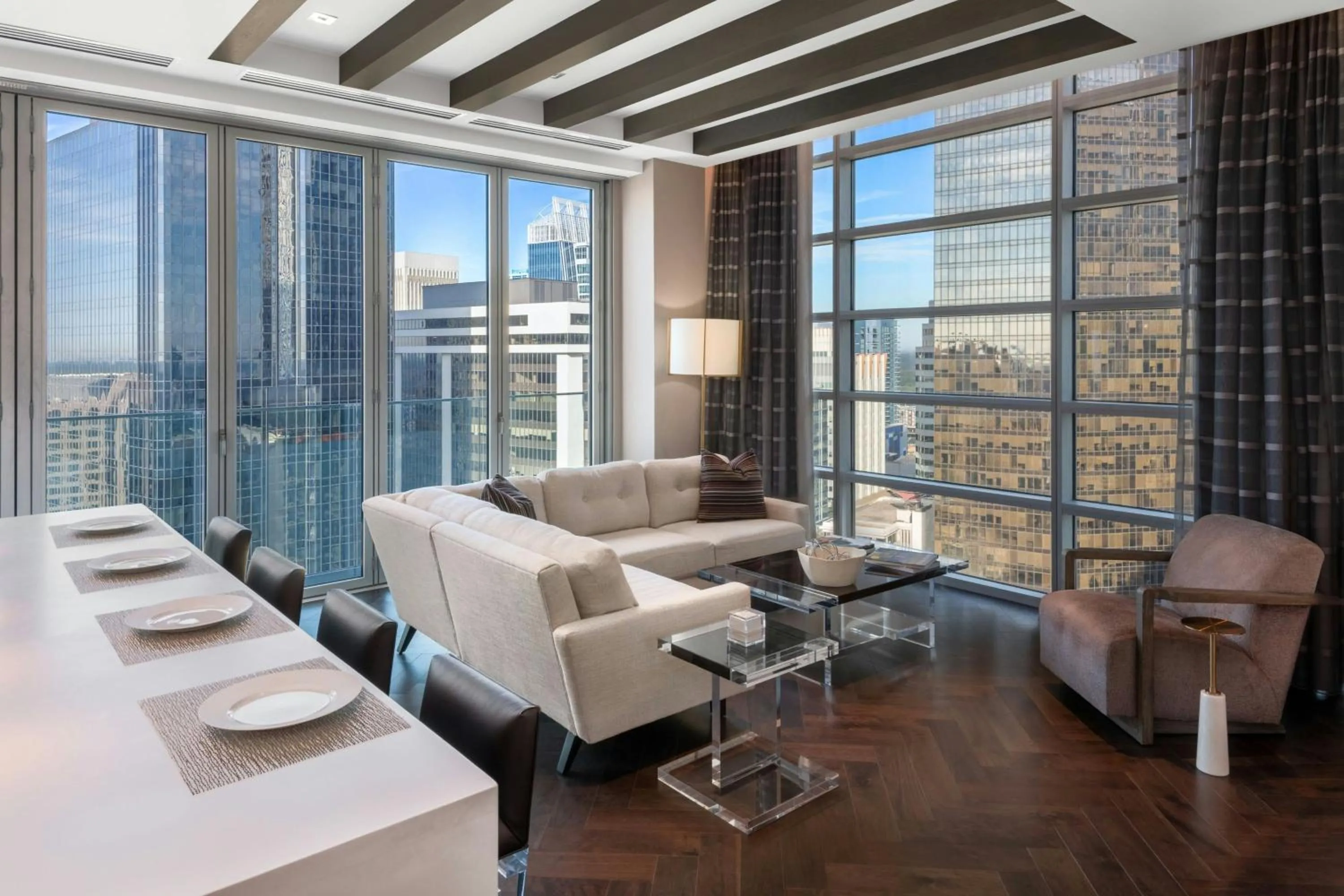 Living room in AC Hotel by Marriott Charlotte City Center