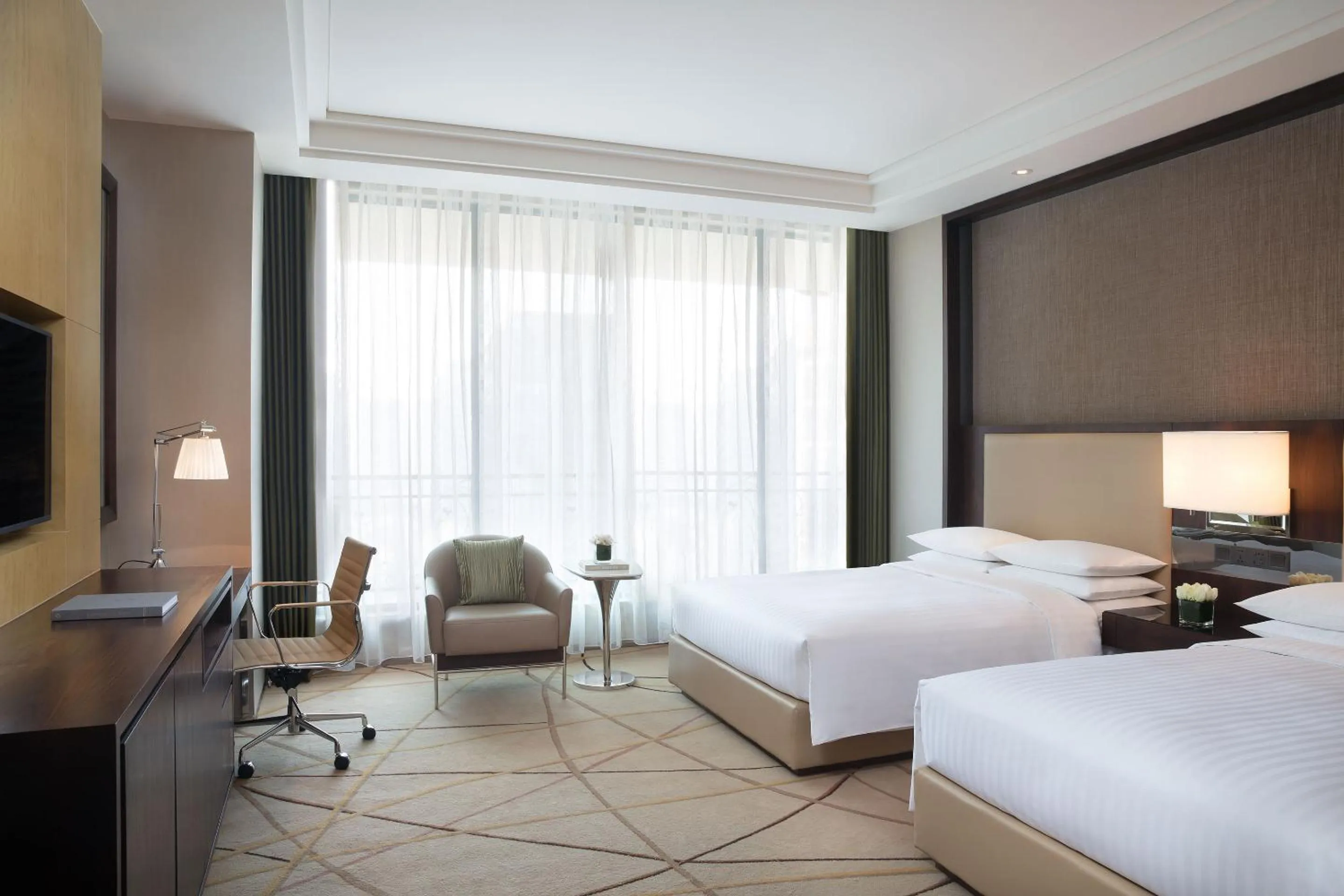 TV and multimedia, Bed in Courtyard by Marriott Shanghai Changfeng Park