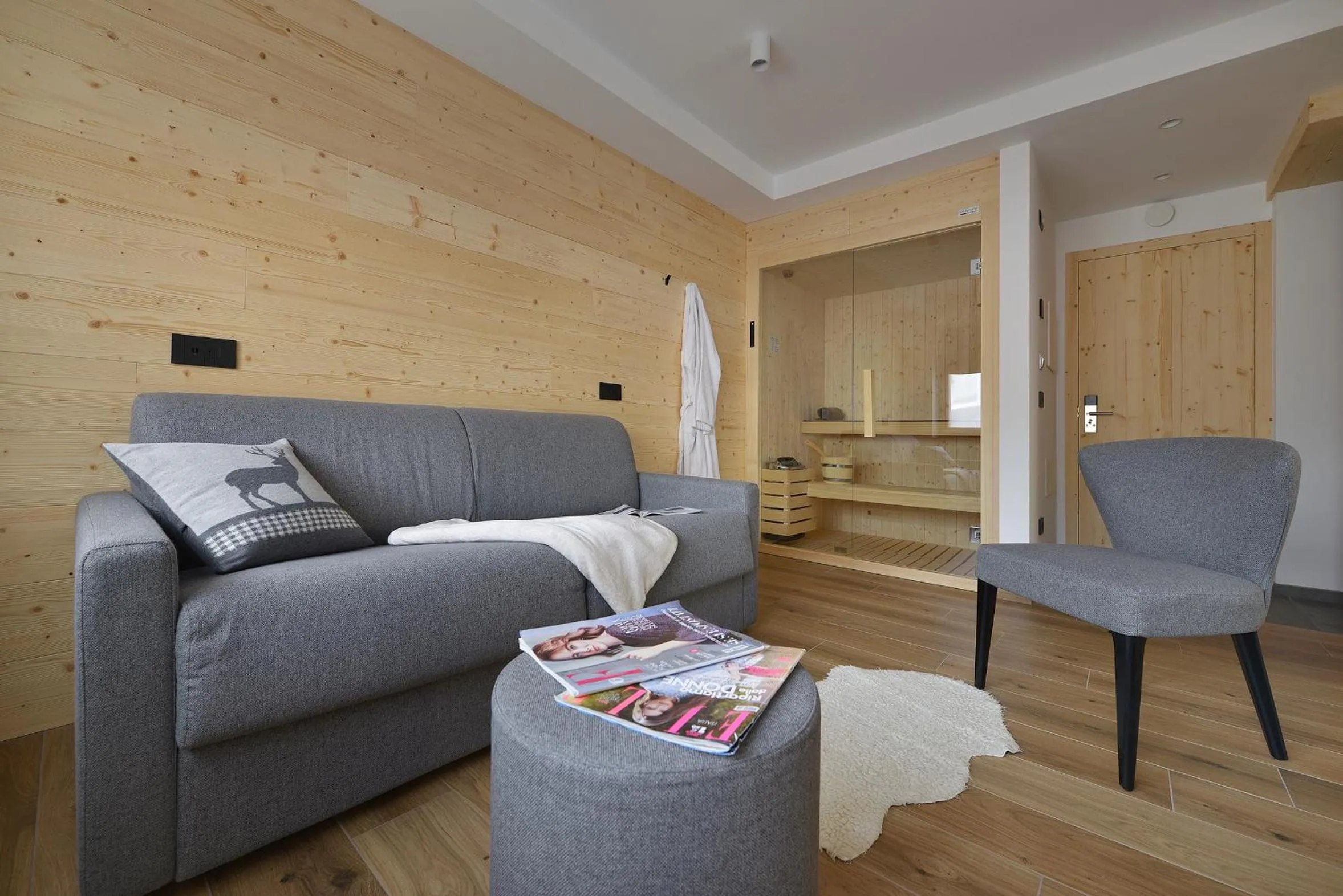 Sauna in Hotel Valtellina