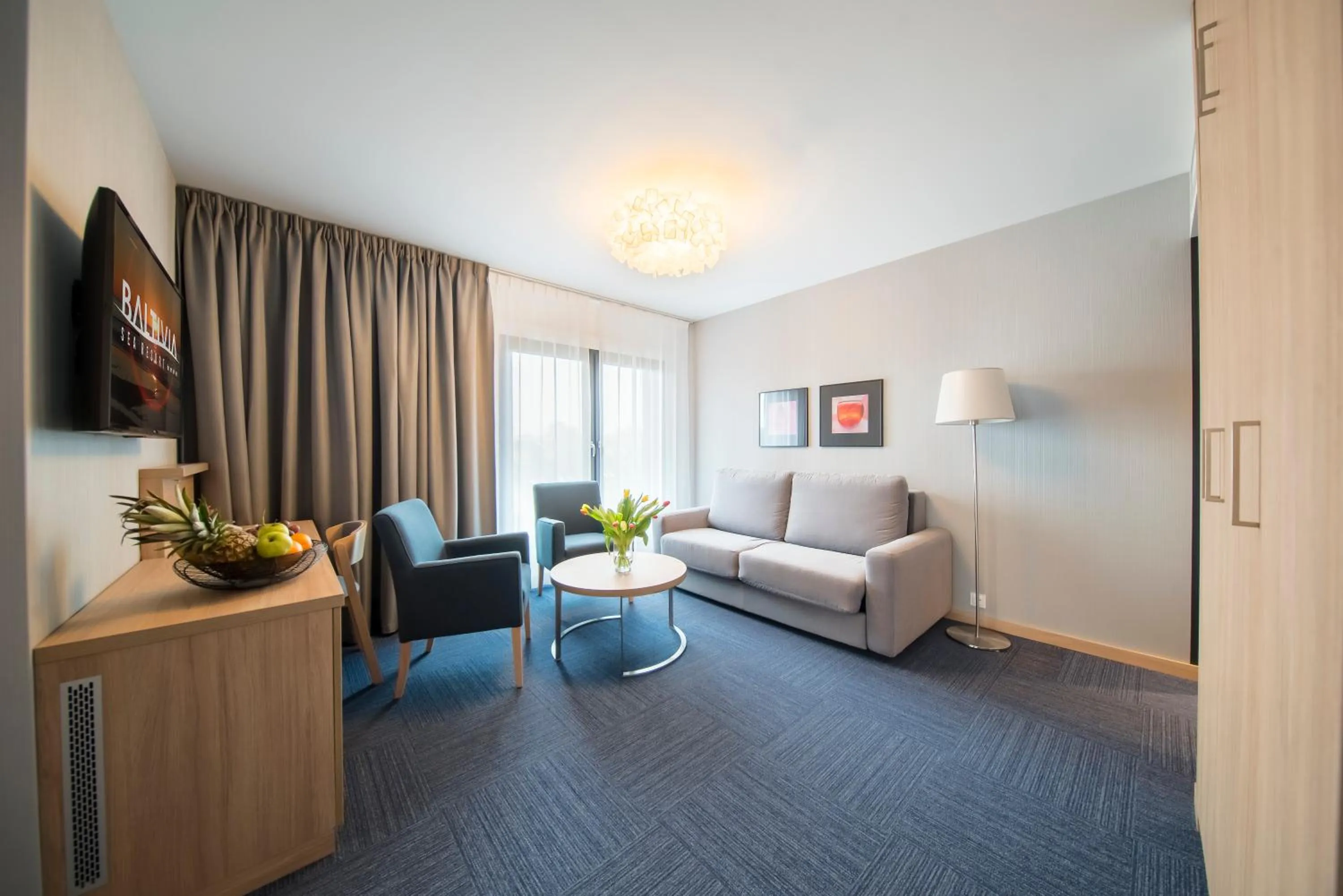 Living room, Bed in Baltivia Sea Resort