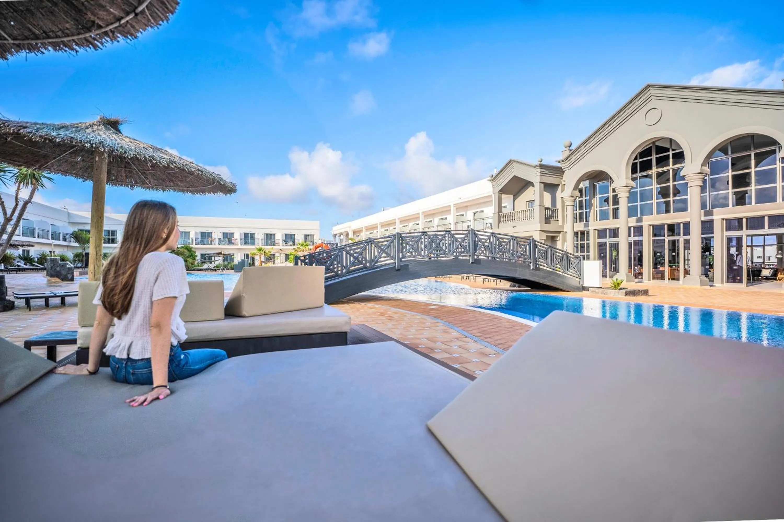 Swimming pool in Coral Cotillo Beach