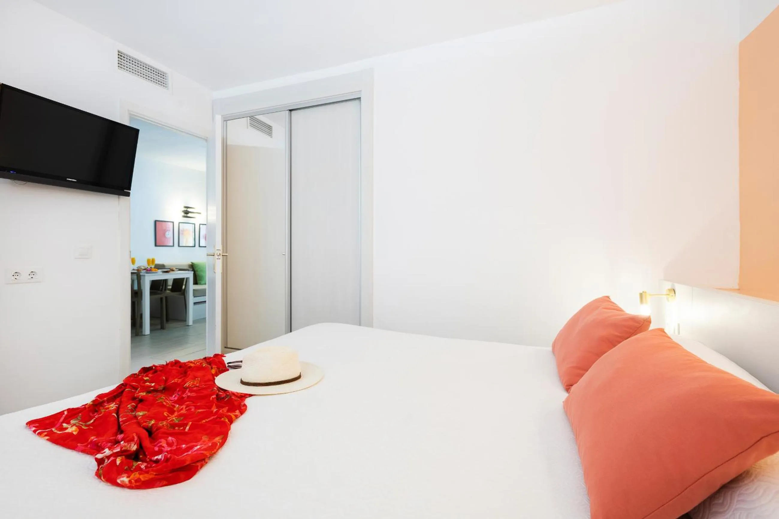 Bed in FLOR los Almendros Apartamentos