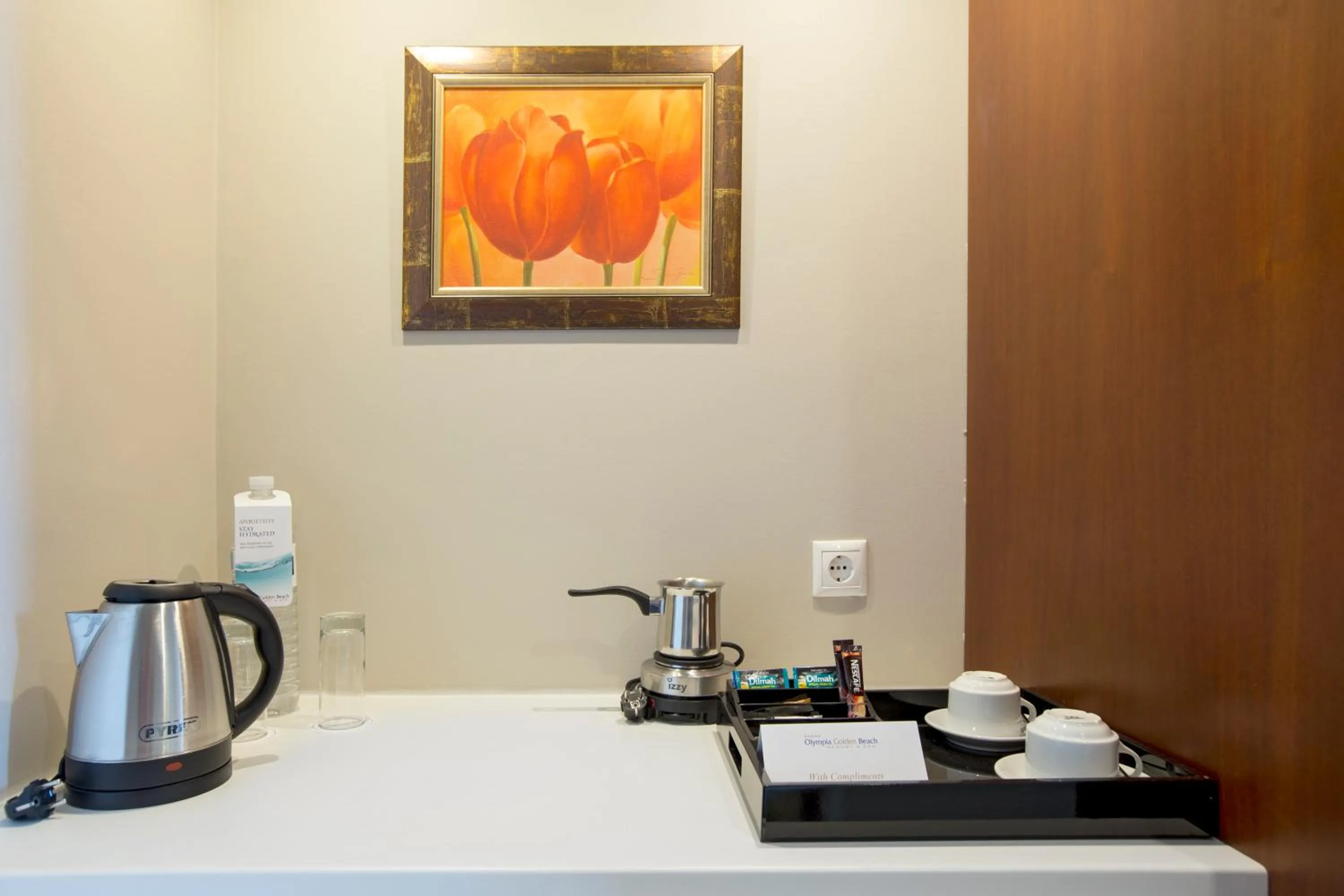 Coffee/tea facilities in Olympia Golden Beach Resort & Spa