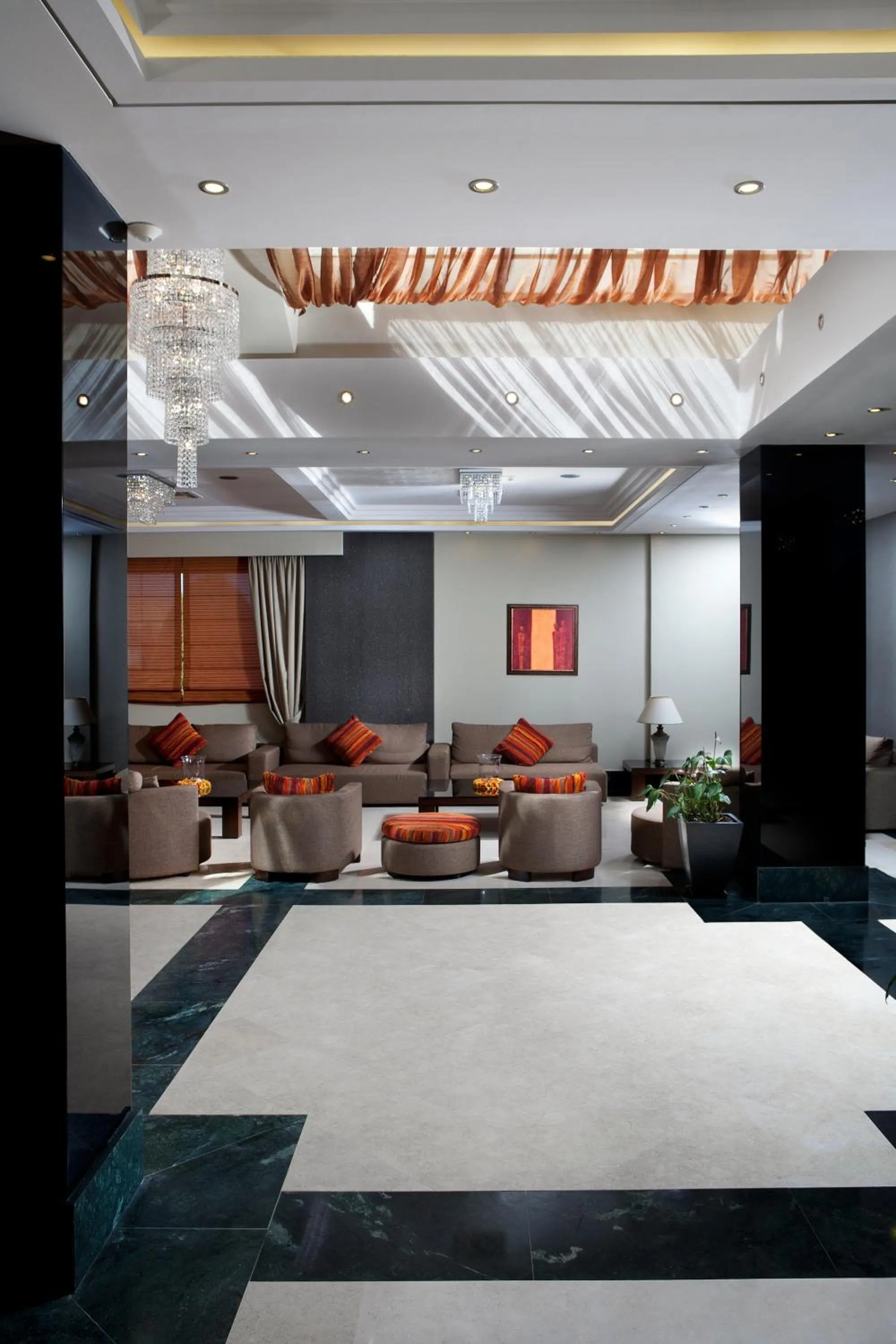 Lobby or reception, Bed in Olympia Golden Beach Resort & Spa