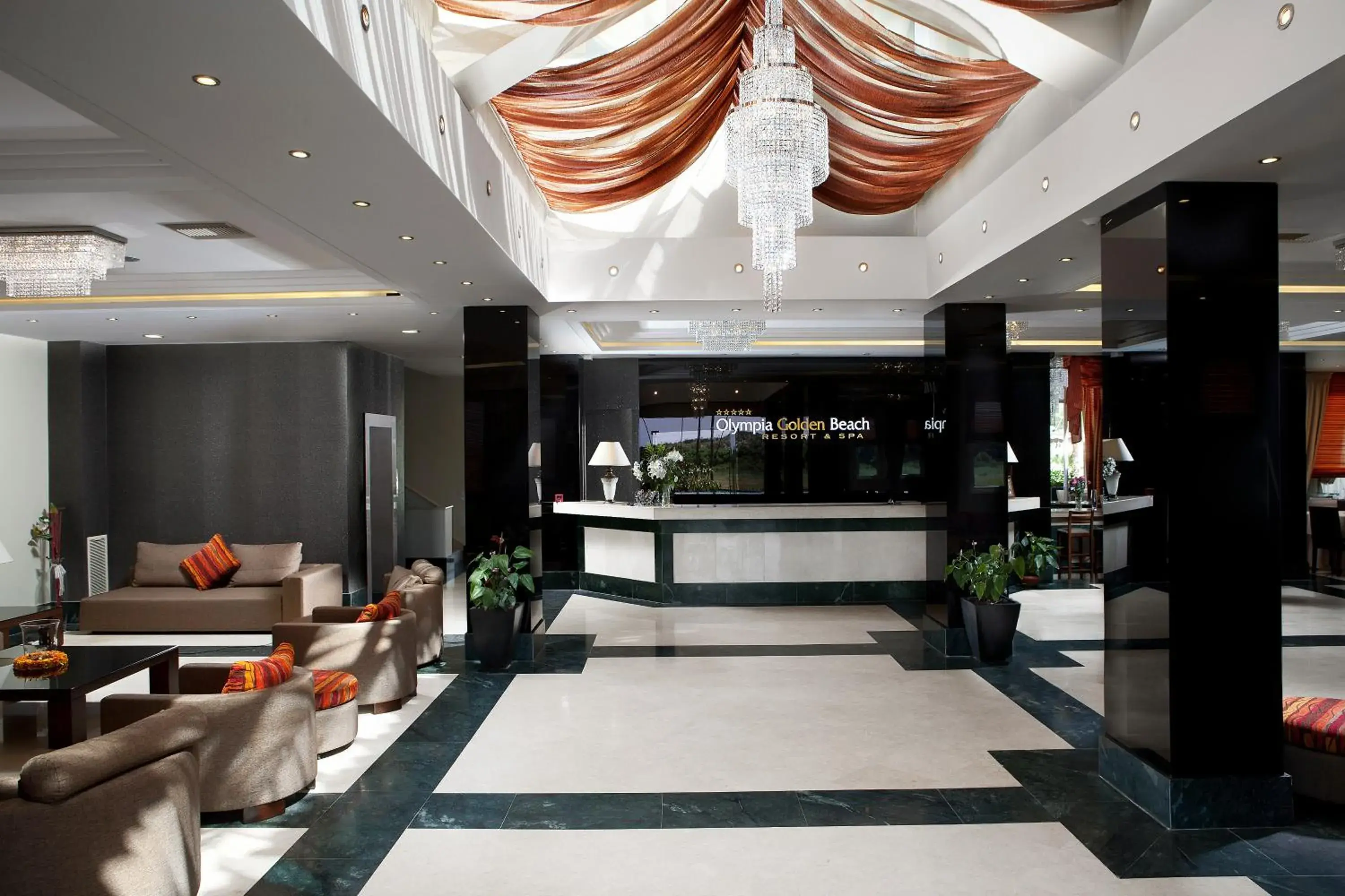 Lobby or reception in Olympia Golden Beach Resort & Spa Lobby or reception in Olympia Golden Beach Resort & Spa