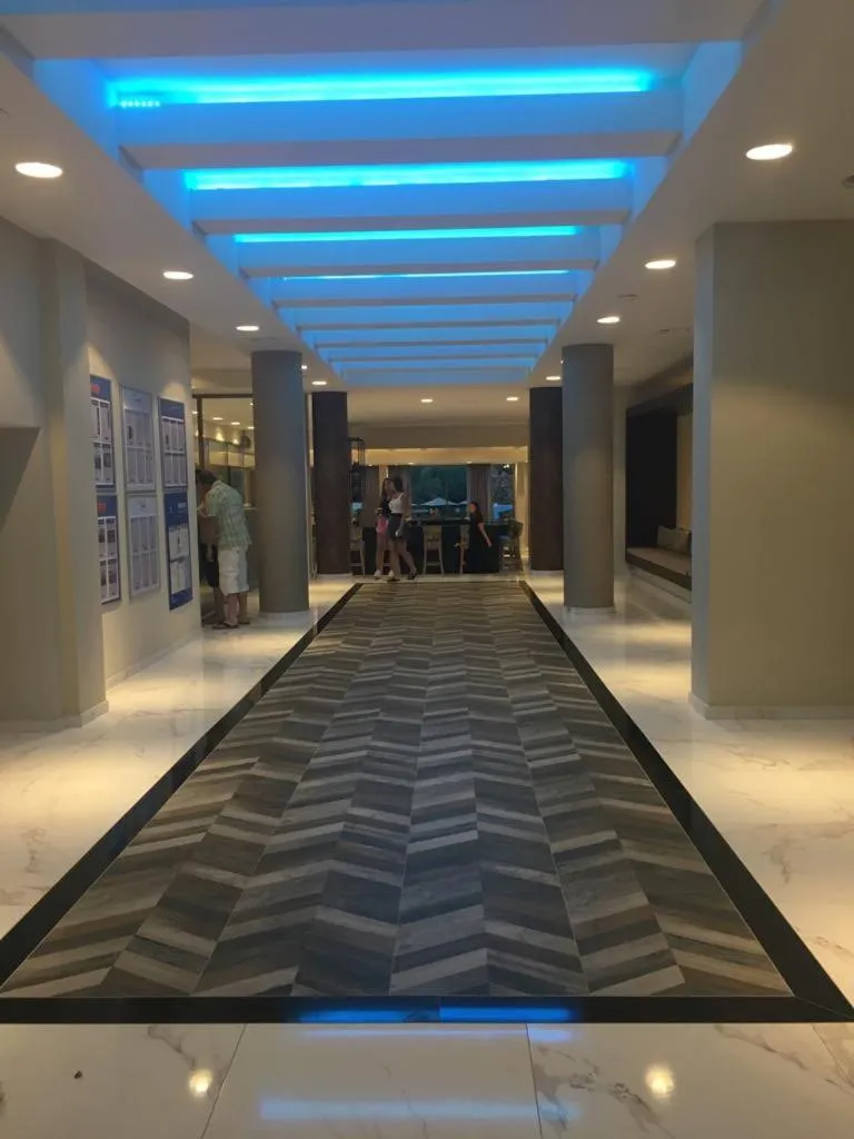 Lobby or reception in Poseidon Hotel Sea Resort