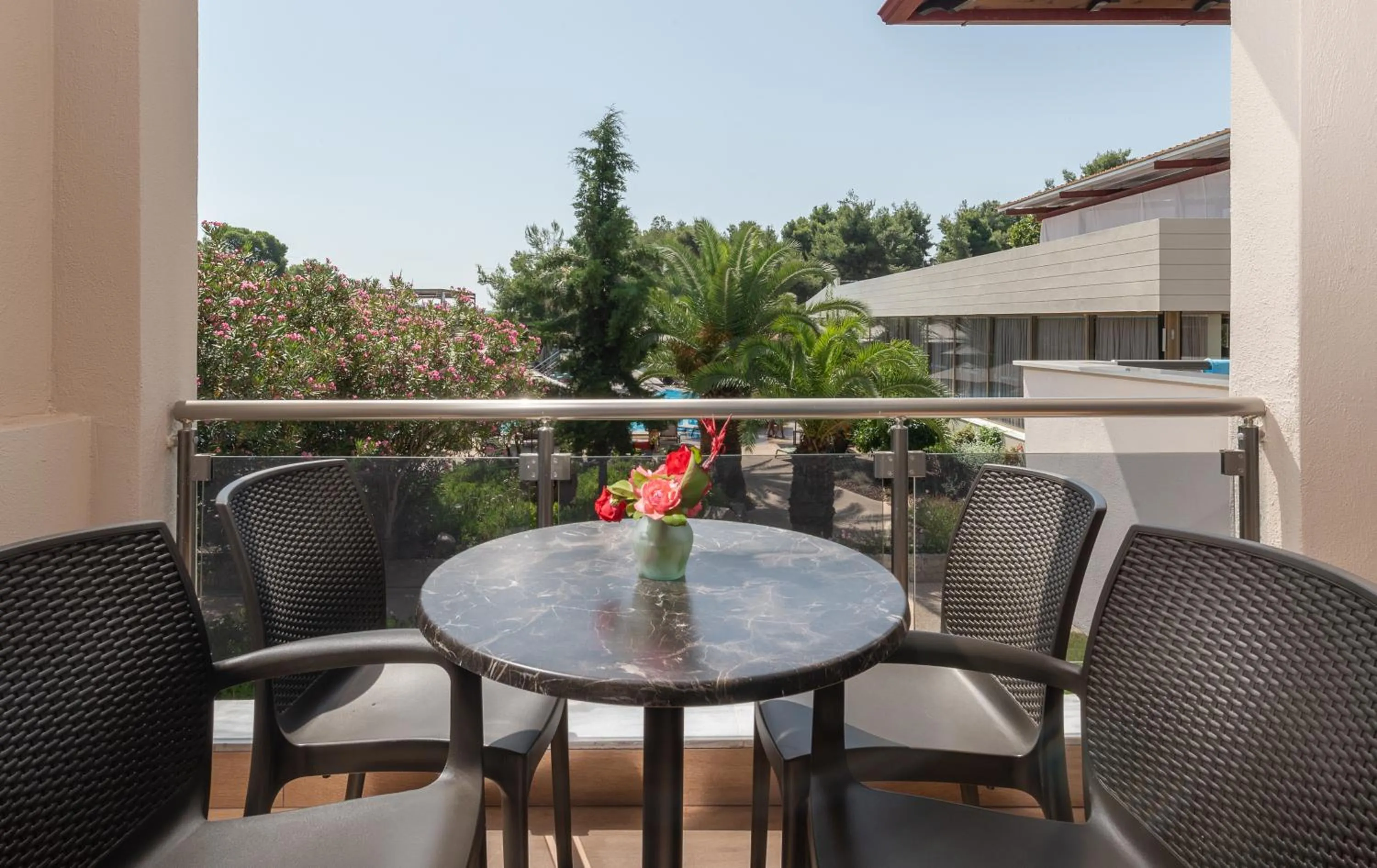 Balcony/Terrace in Poseidon Hotel Sea Resort