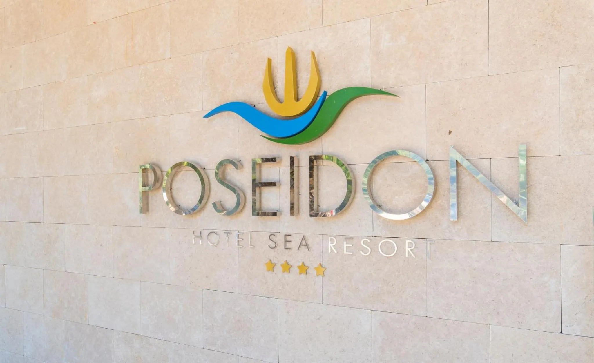 Facade/entrance in Poseidon Hotel Sea Resort