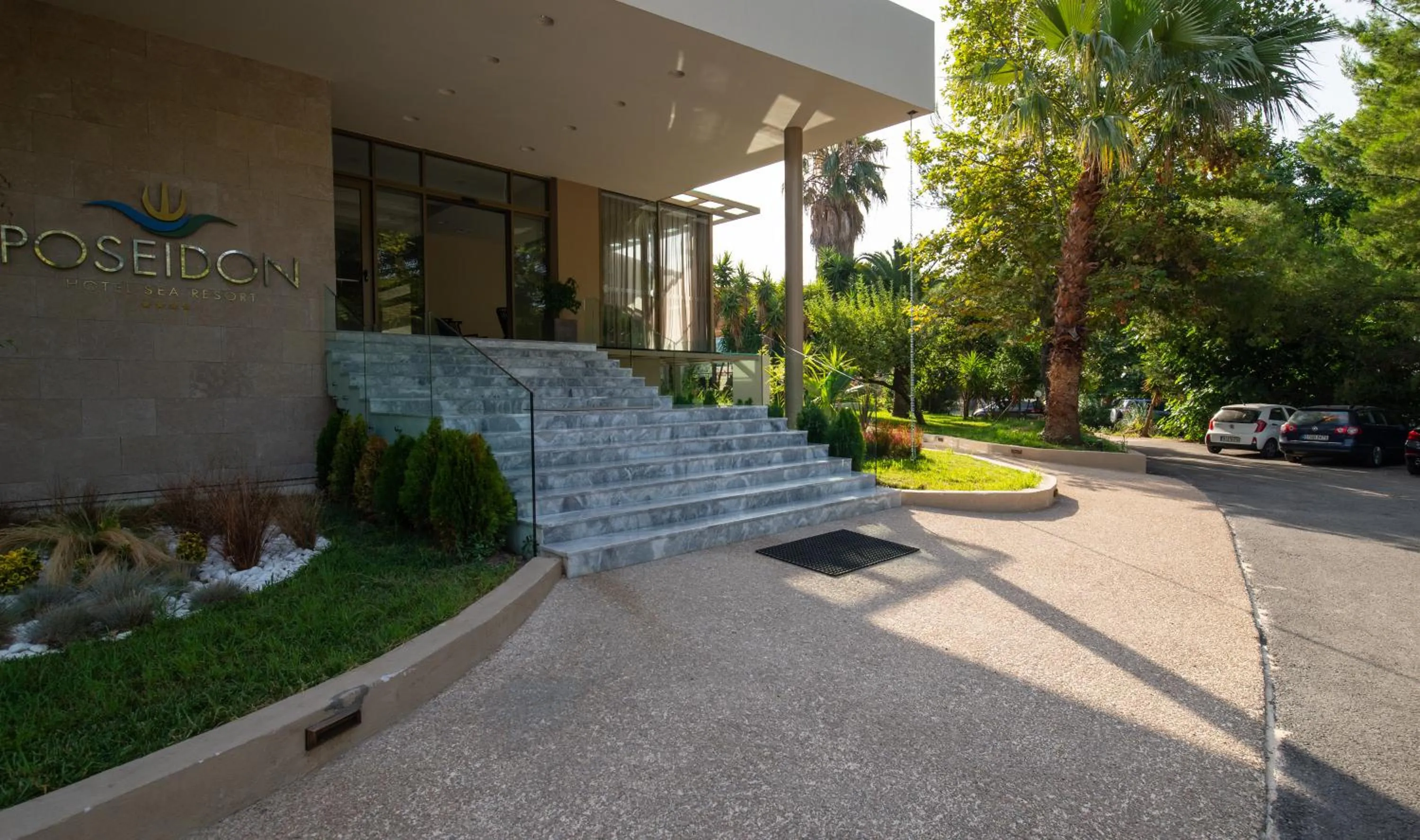 Facade/entrance in Poseidon Hotel Sea Resort