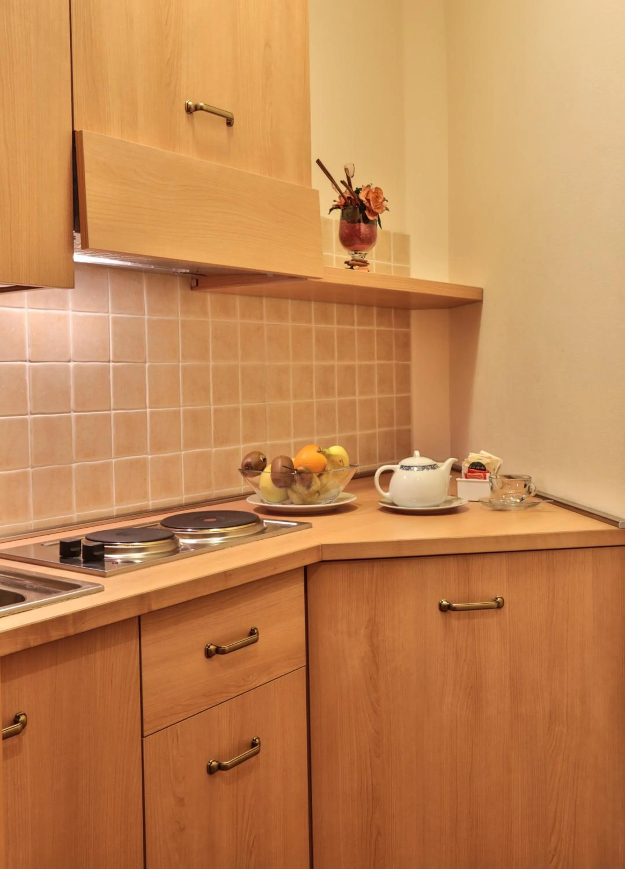 Kitchen or kitchenette in Hotel Fai