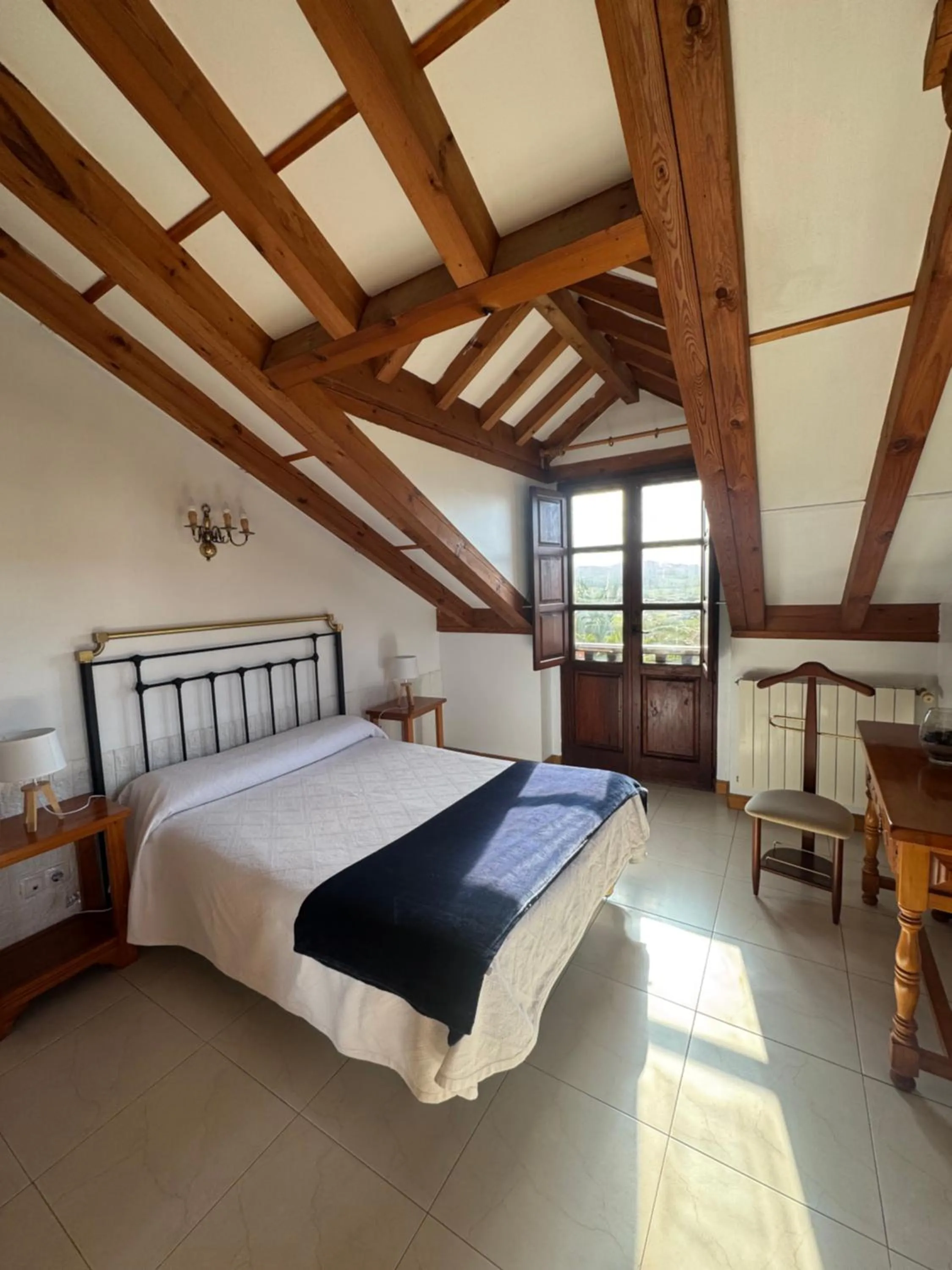 Bed in Posada La Cabaña De Salmon