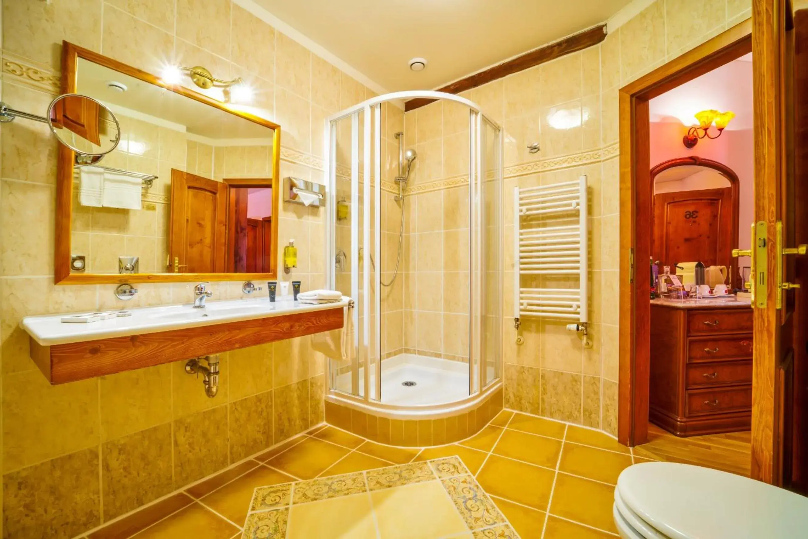 Shower, Bathroom in Josephine Old Town Square Hotel - Czech Leading Hotels