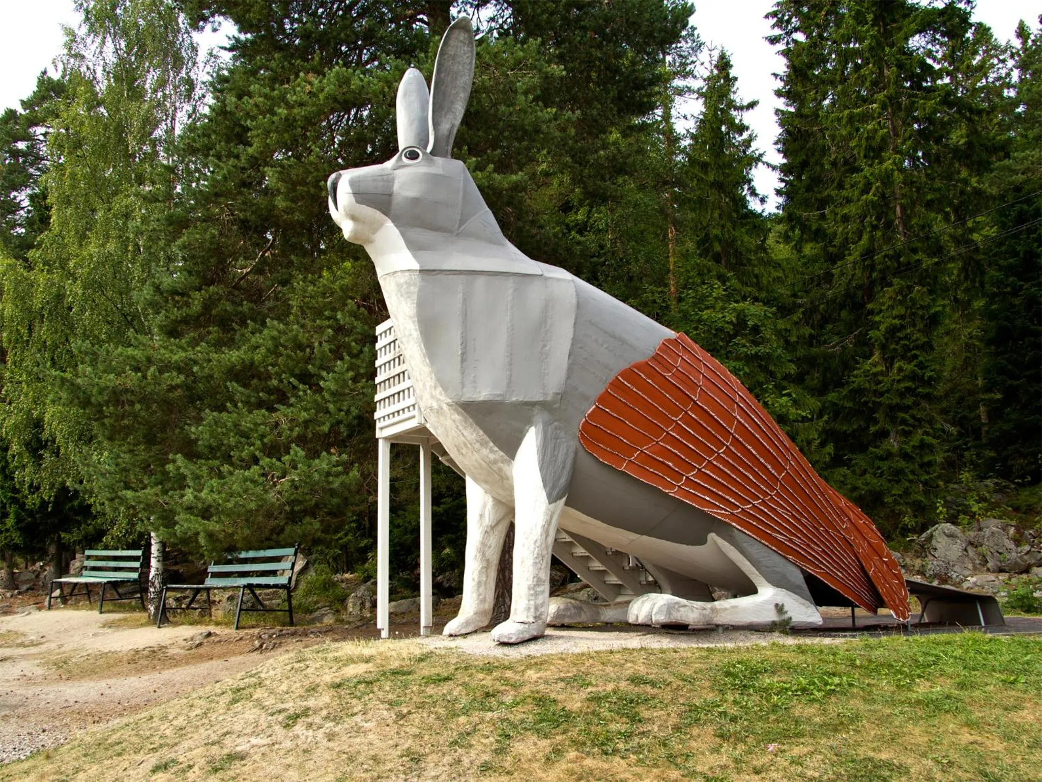 Children play ground in Gaffelbyn - Sundsvalls Vandrarhem
