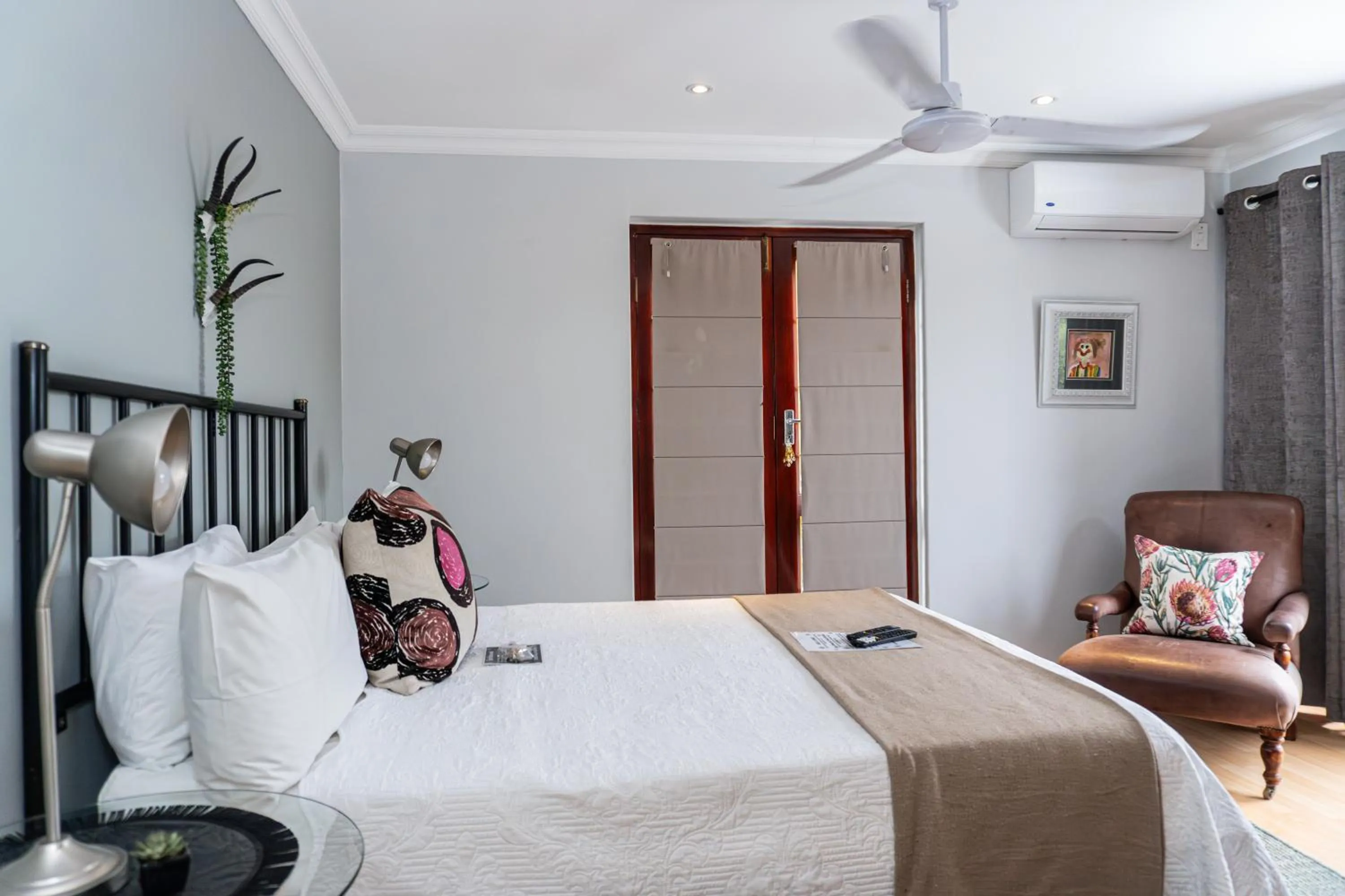 Bed in Earthbound Guest House